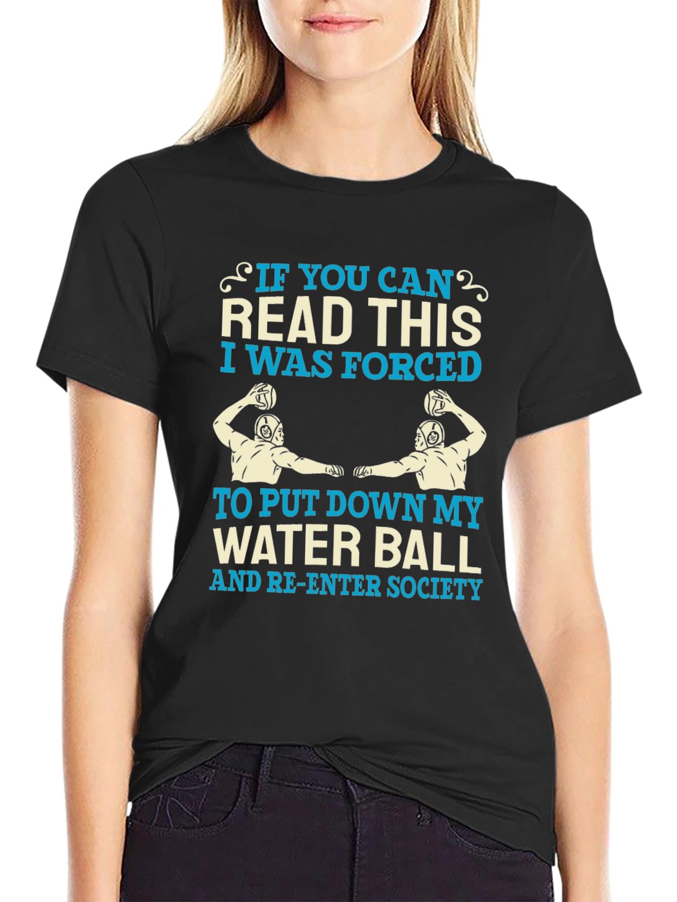 Water Polo T-Shirt - Forced to Re-Enter Society