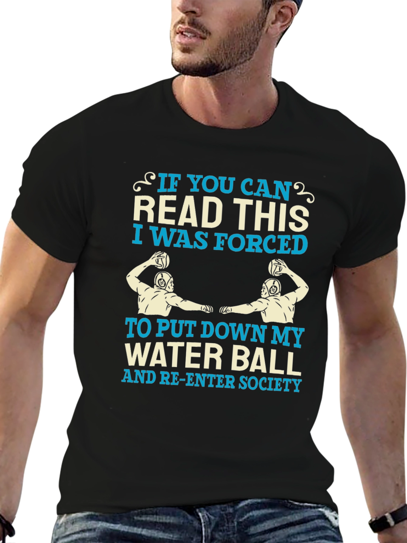 Water Polo T-Shirt - Forced to Re-Enter Society