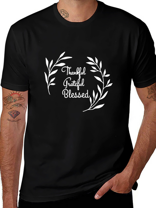 Thankful Grateful Blessed Graphic Tee