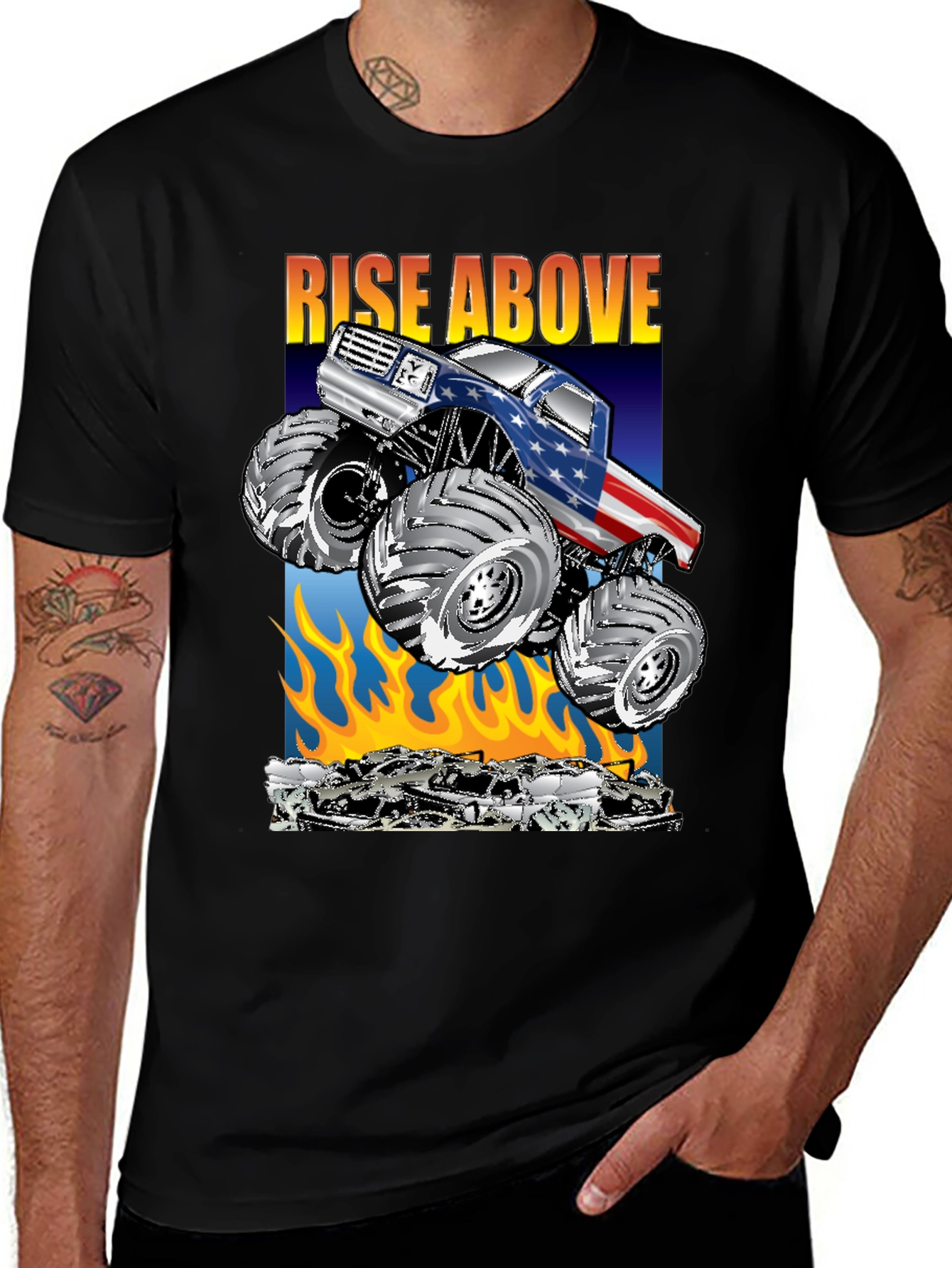 Rise Above Monster Truck T-Shirt