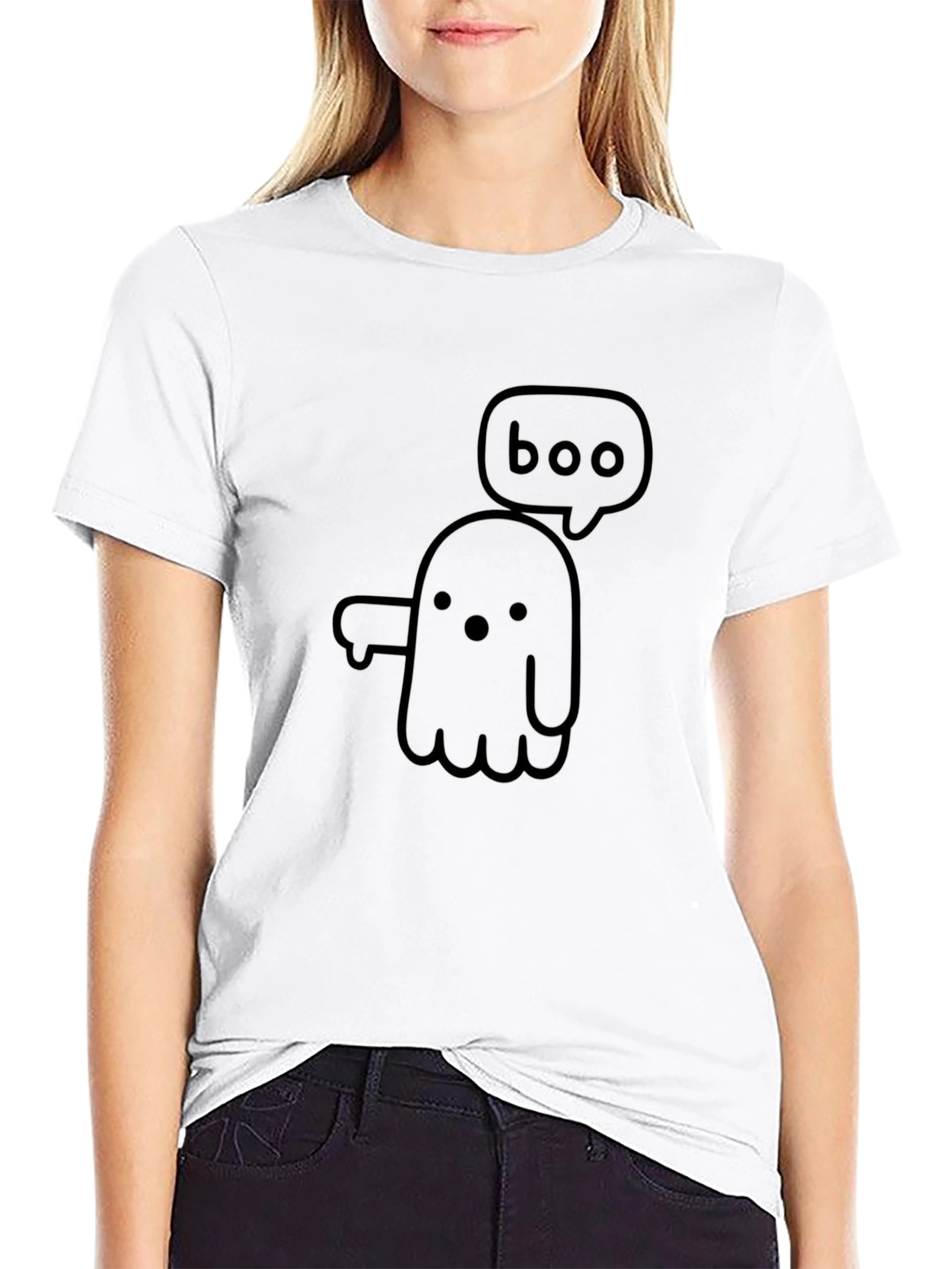 Boo Ghost T-Shirt - Halloween Spooky Season