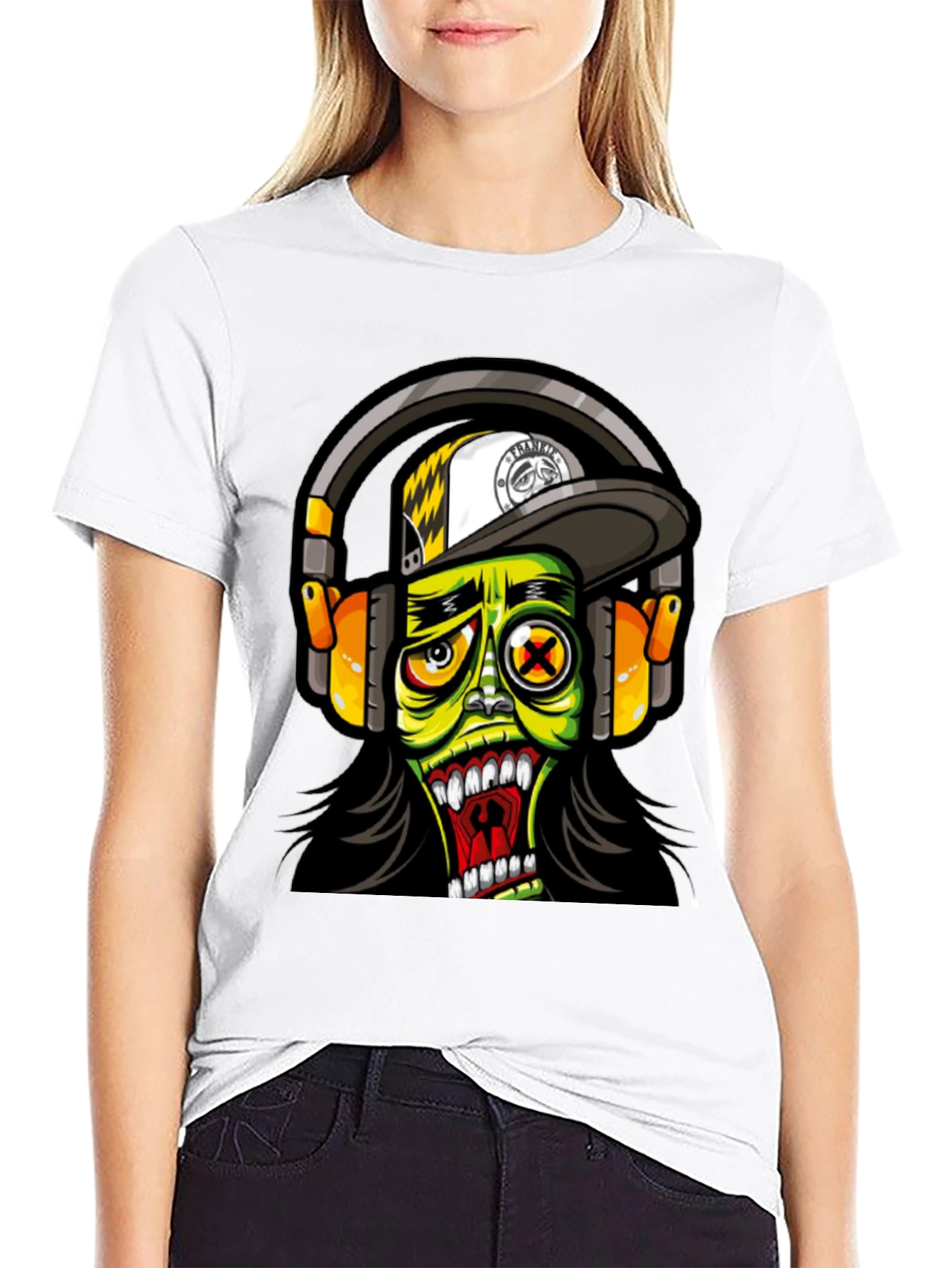 Zombie DJ Graphic T-Shirt - Funky and Fresh