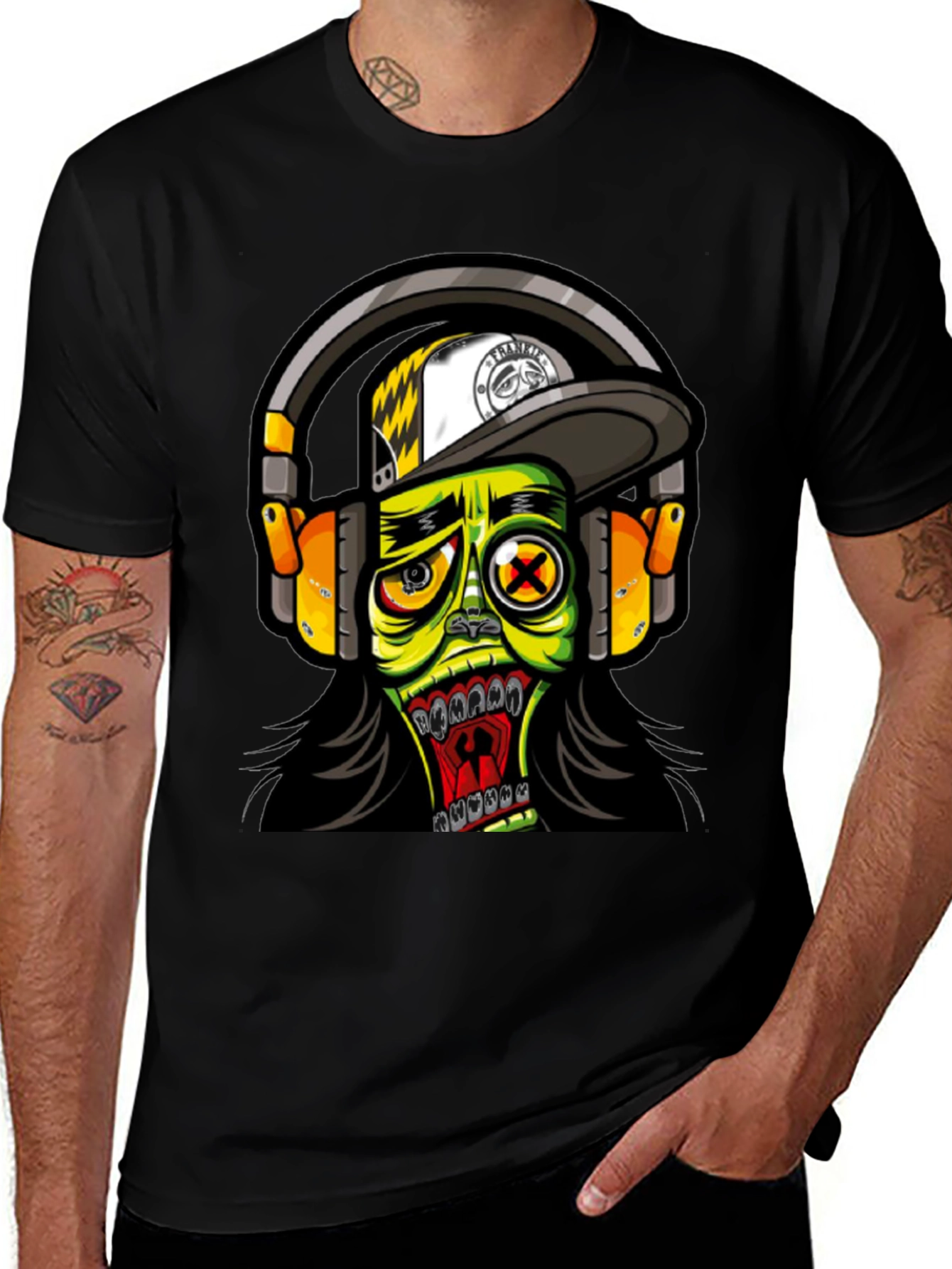 Zombie DJ Graphic T-Shirt - Funky and Fresh