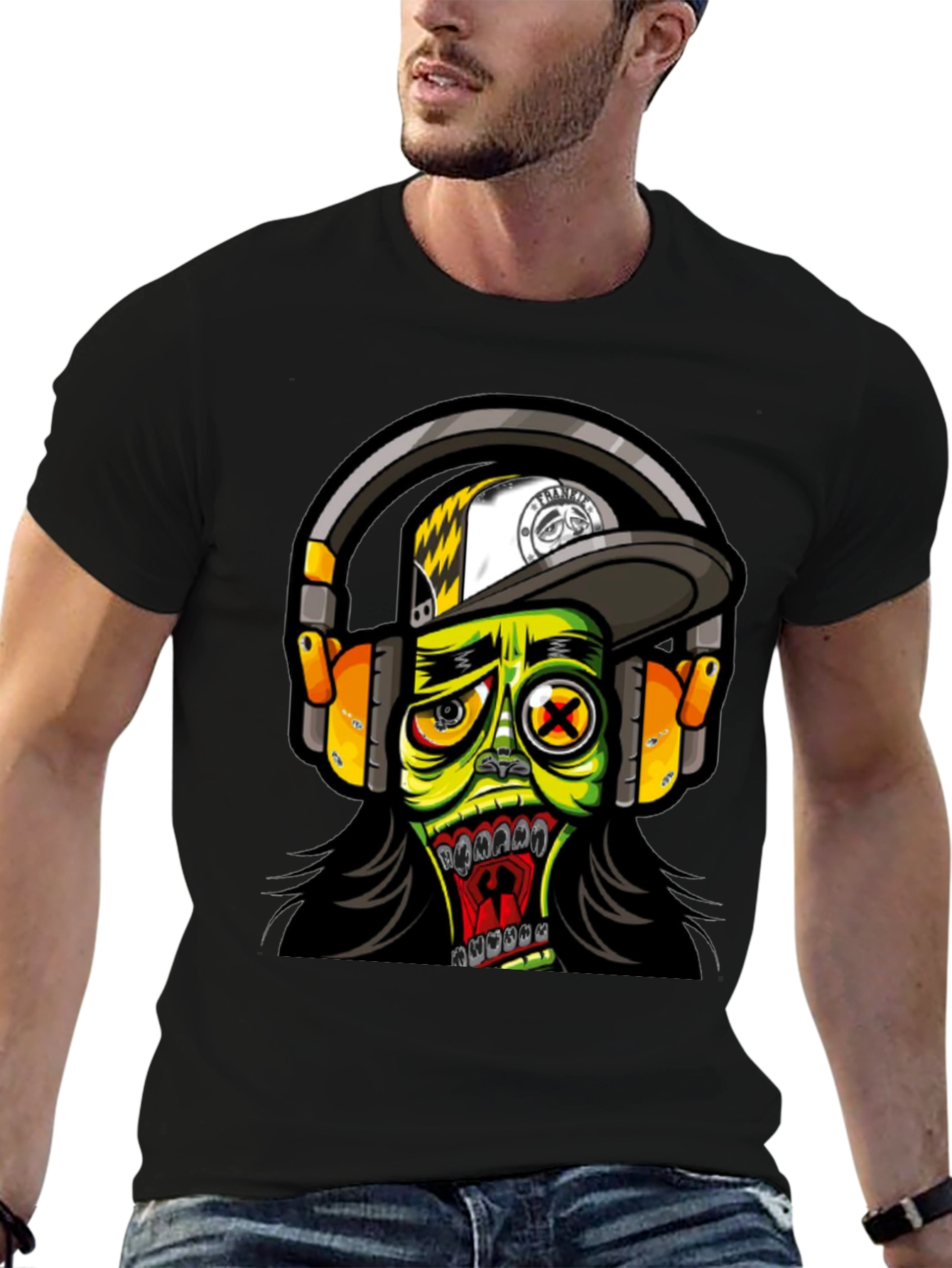 Zombie DJ Graphic T-Shirt - Funky and Fresh