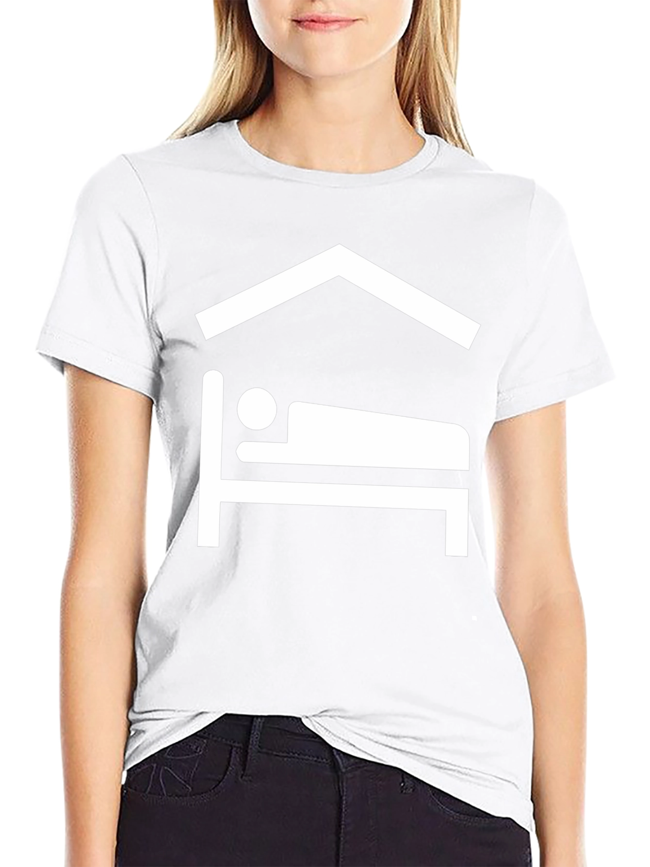 Comfort Sleep Tee - Black Graphic T-Shirt