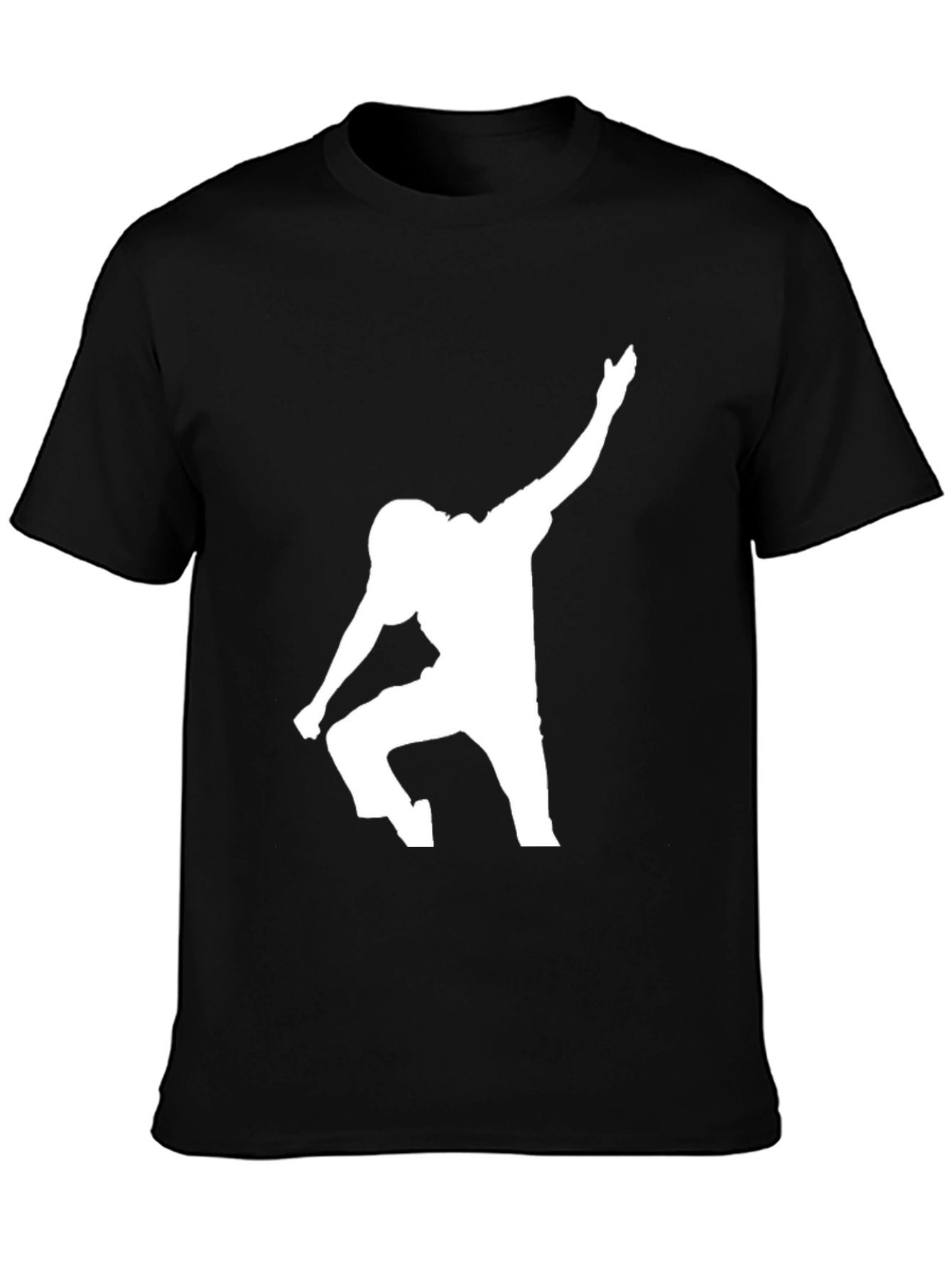 Football Player Silhouette Graphic Tee