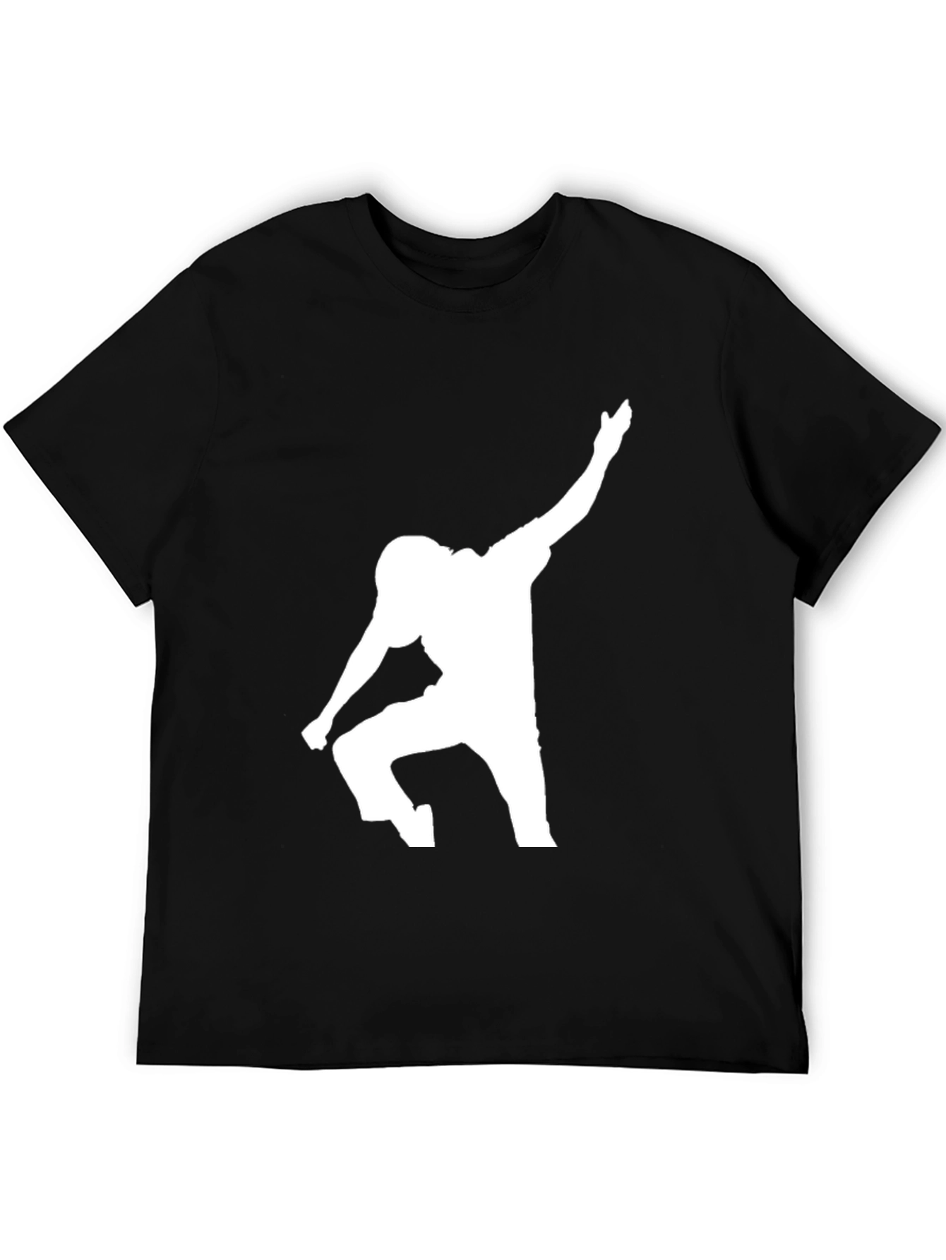 Football Player Silhouette Graphic Tee