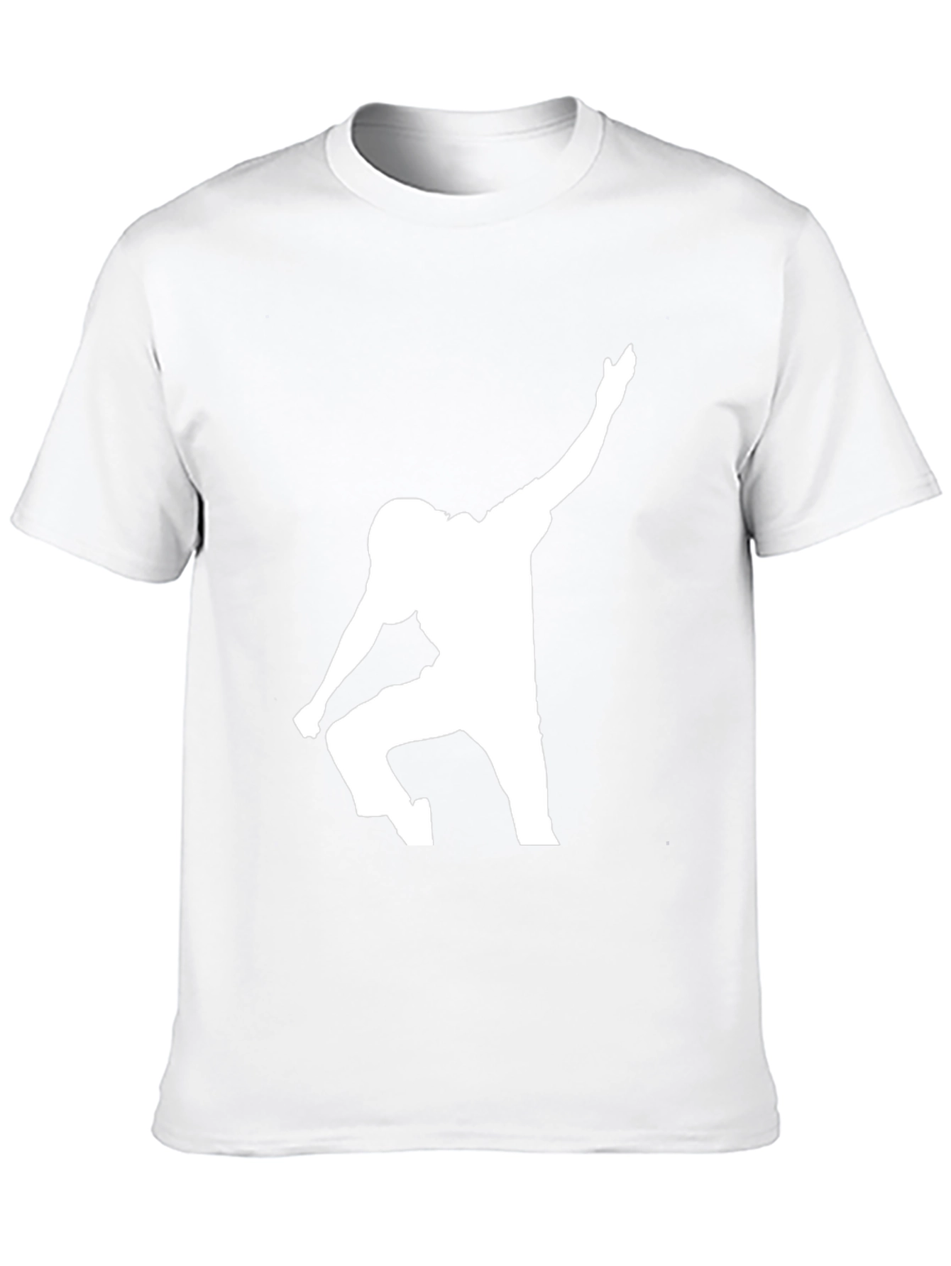 Football Player Silhouette Graphic Tee