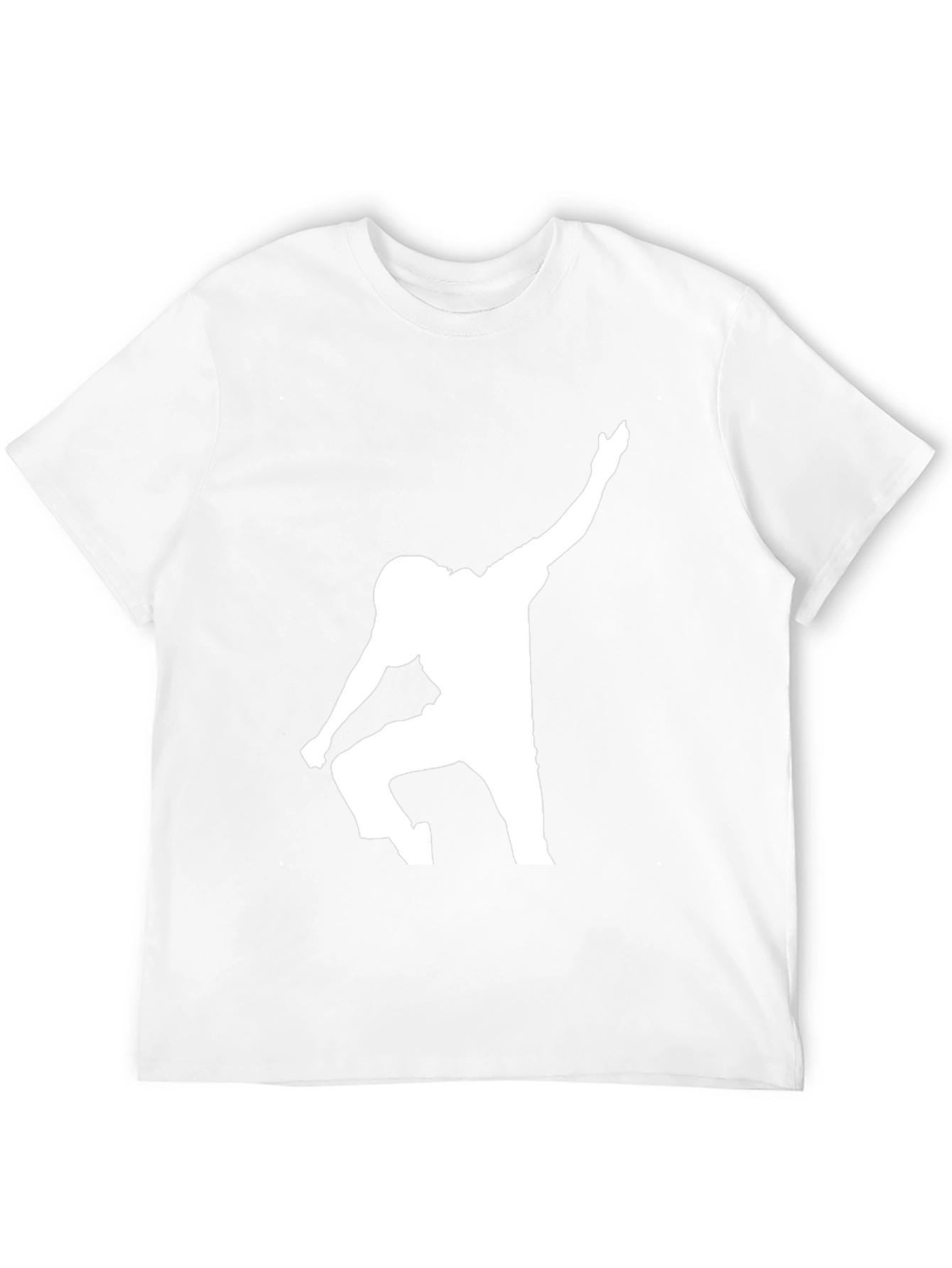 Football Player Silhouette Graphic Tee