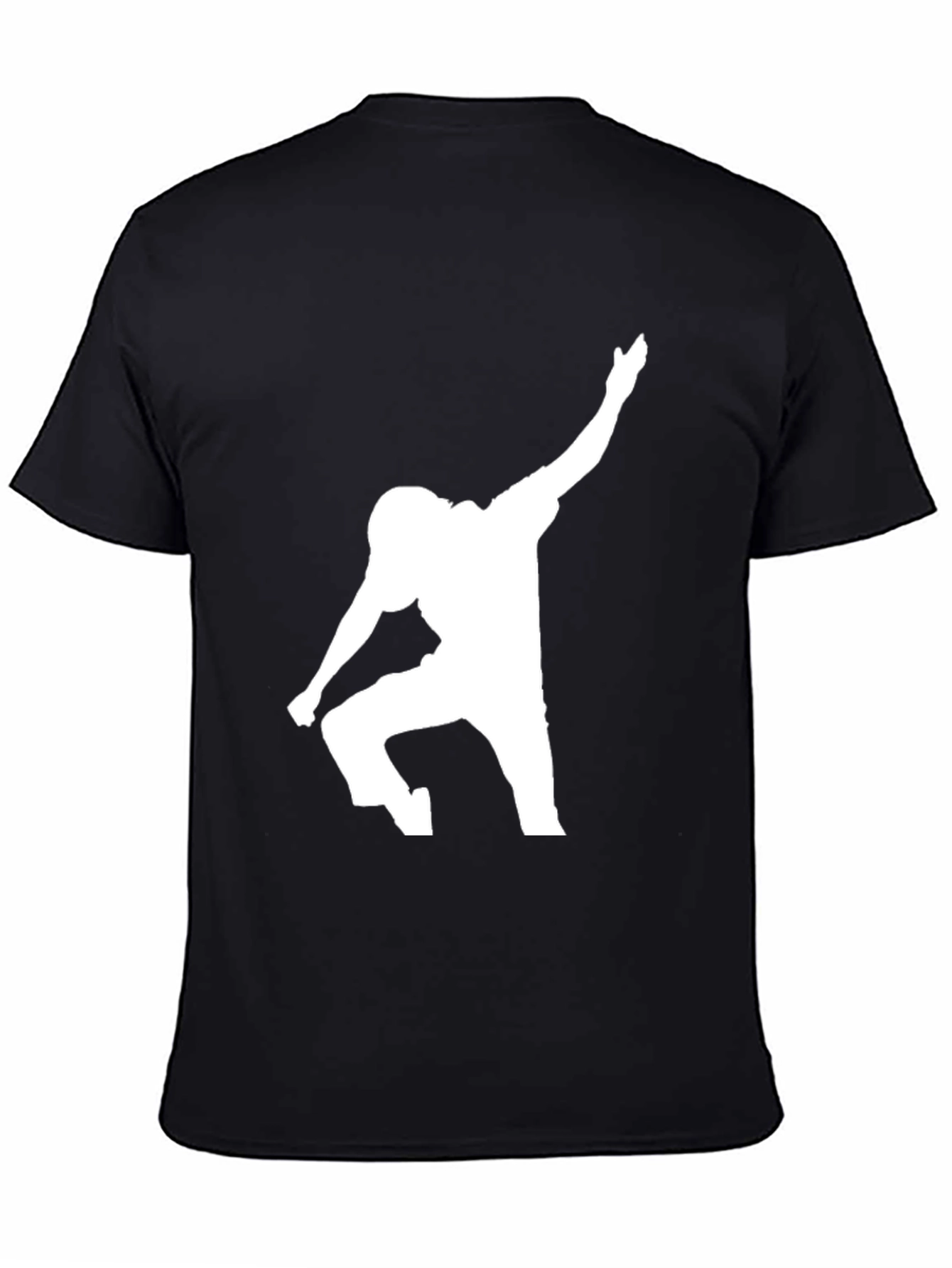 Football Player Silhouette Graphic Tee