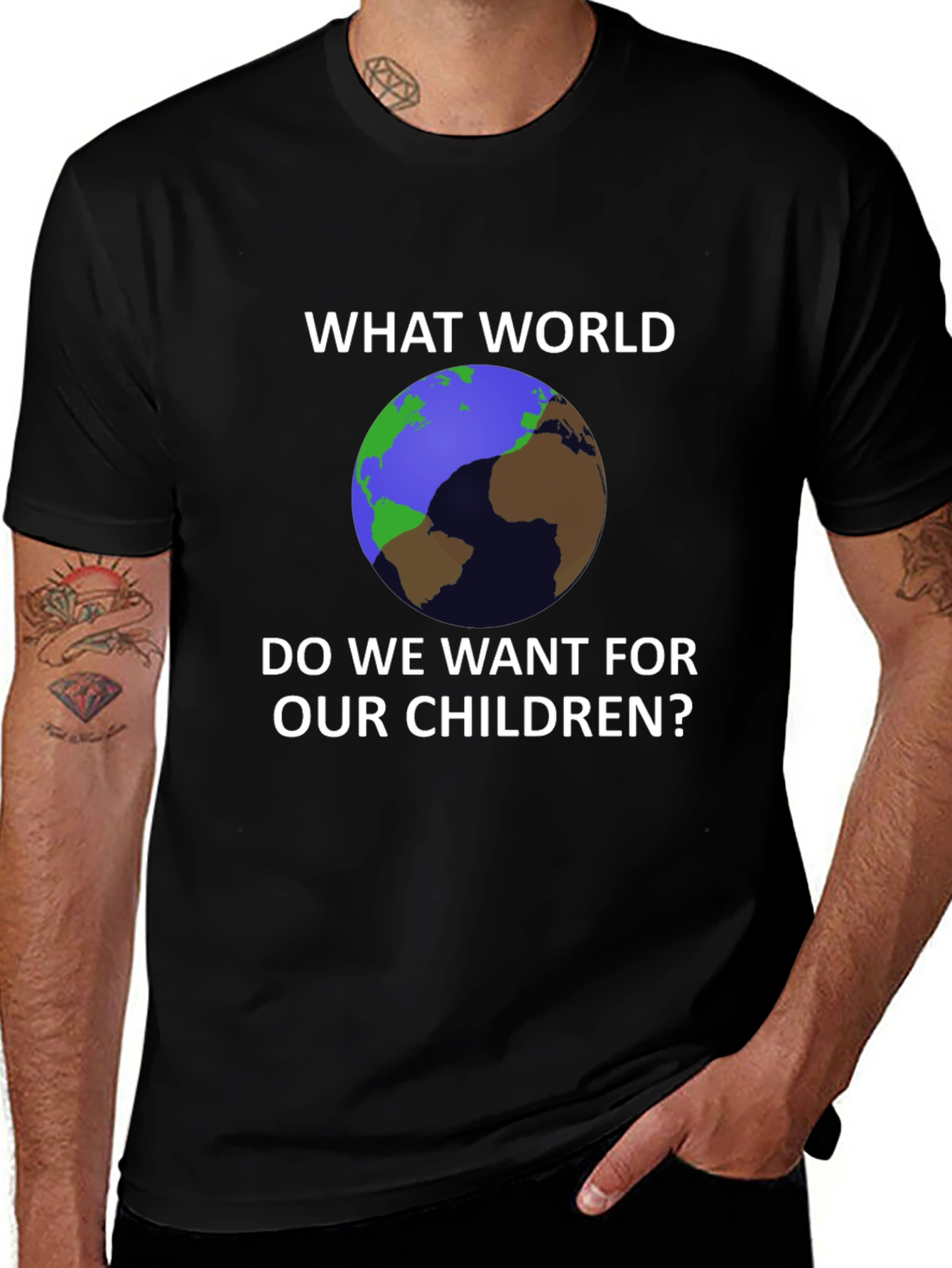 Eco-Friendly World Graphic T-Shirt