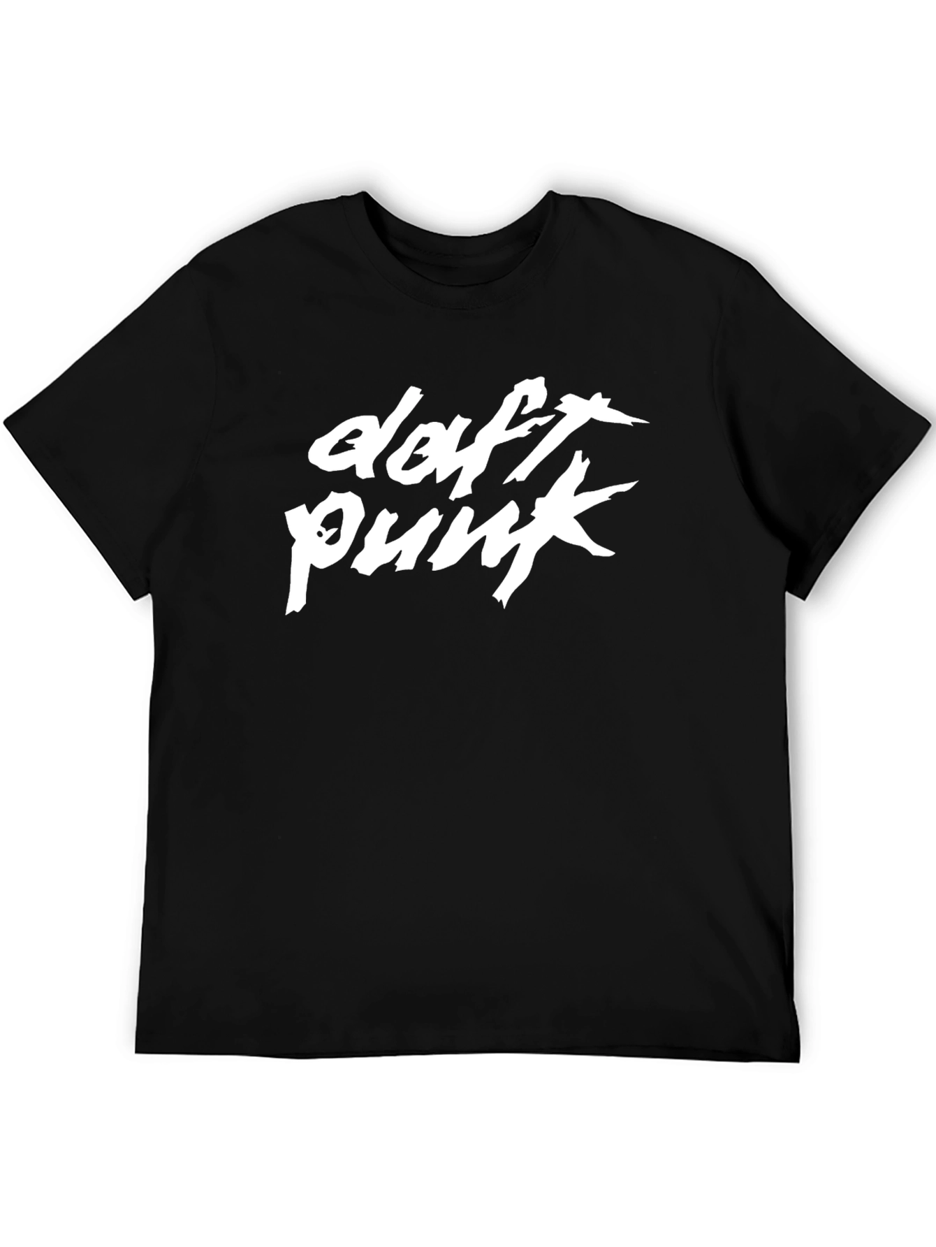 Daft Punk Graphic T-Shirt - Black Cotton Blend