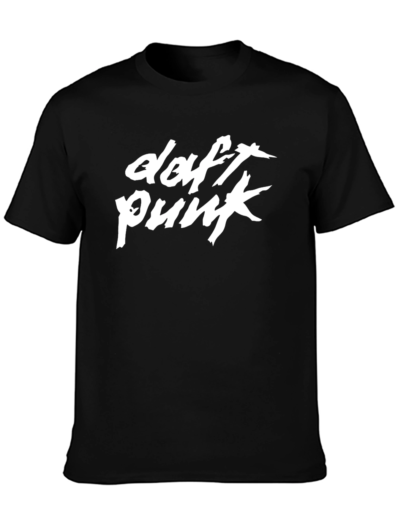 Daft Punk Graphic T-Shirt - Black Cotton Blend