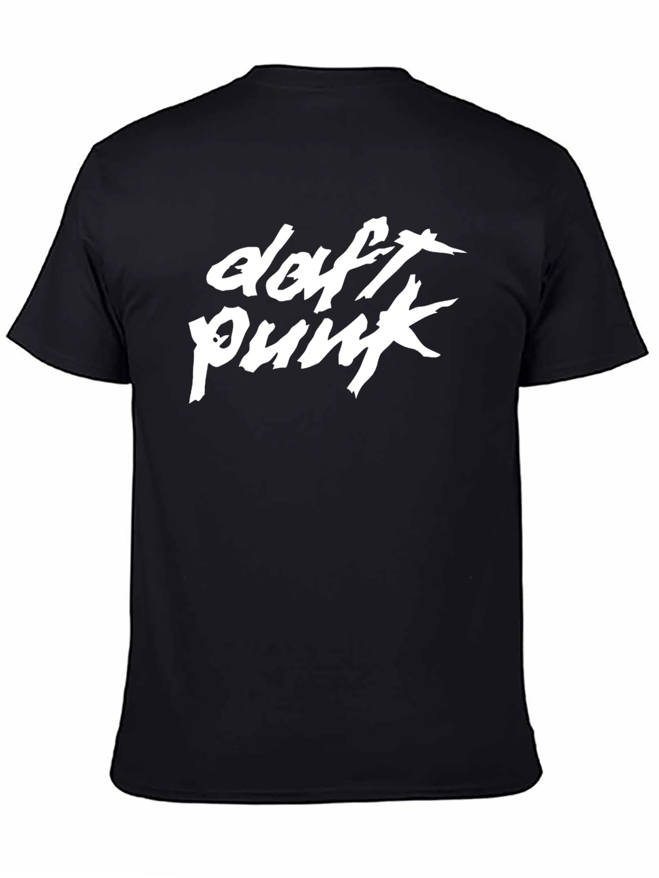 Daft Punk Graphic T-Shirt - Black Cotton Blend