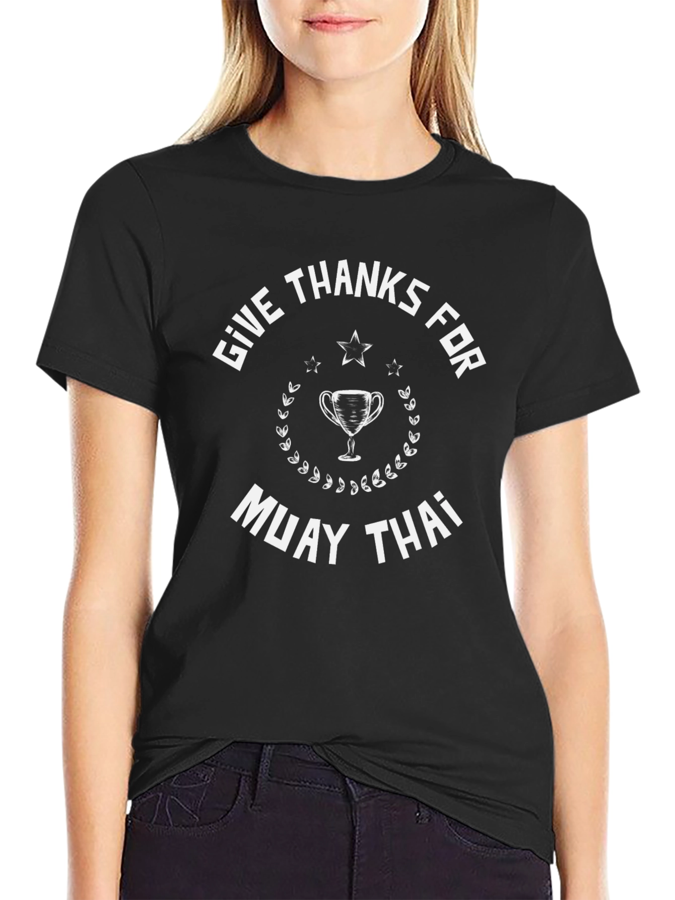 Muay Thai Graphic Tee - Give Thanks T-Shirt