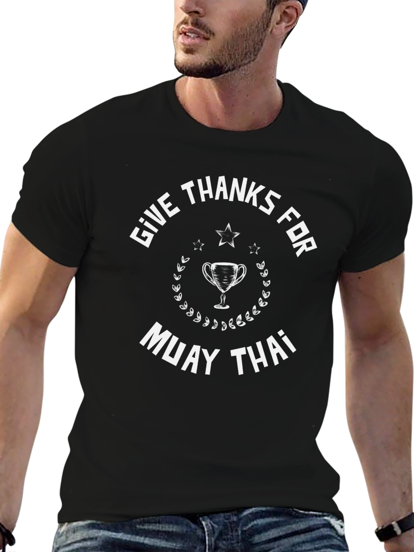 Muay Thai Graphic Tee - Give Thanks T-Shirt
