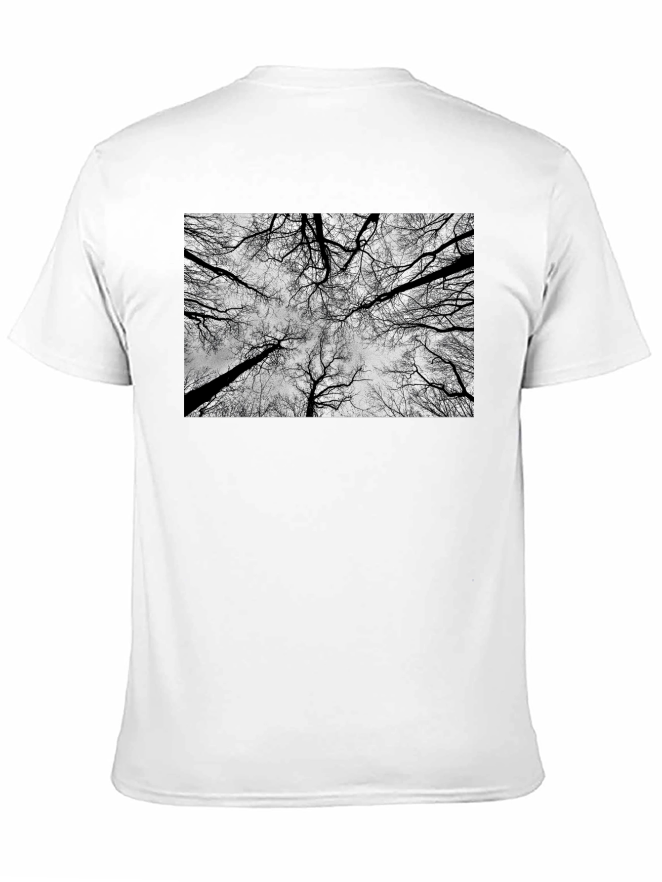 Abstract Trees Black Graphic Tee