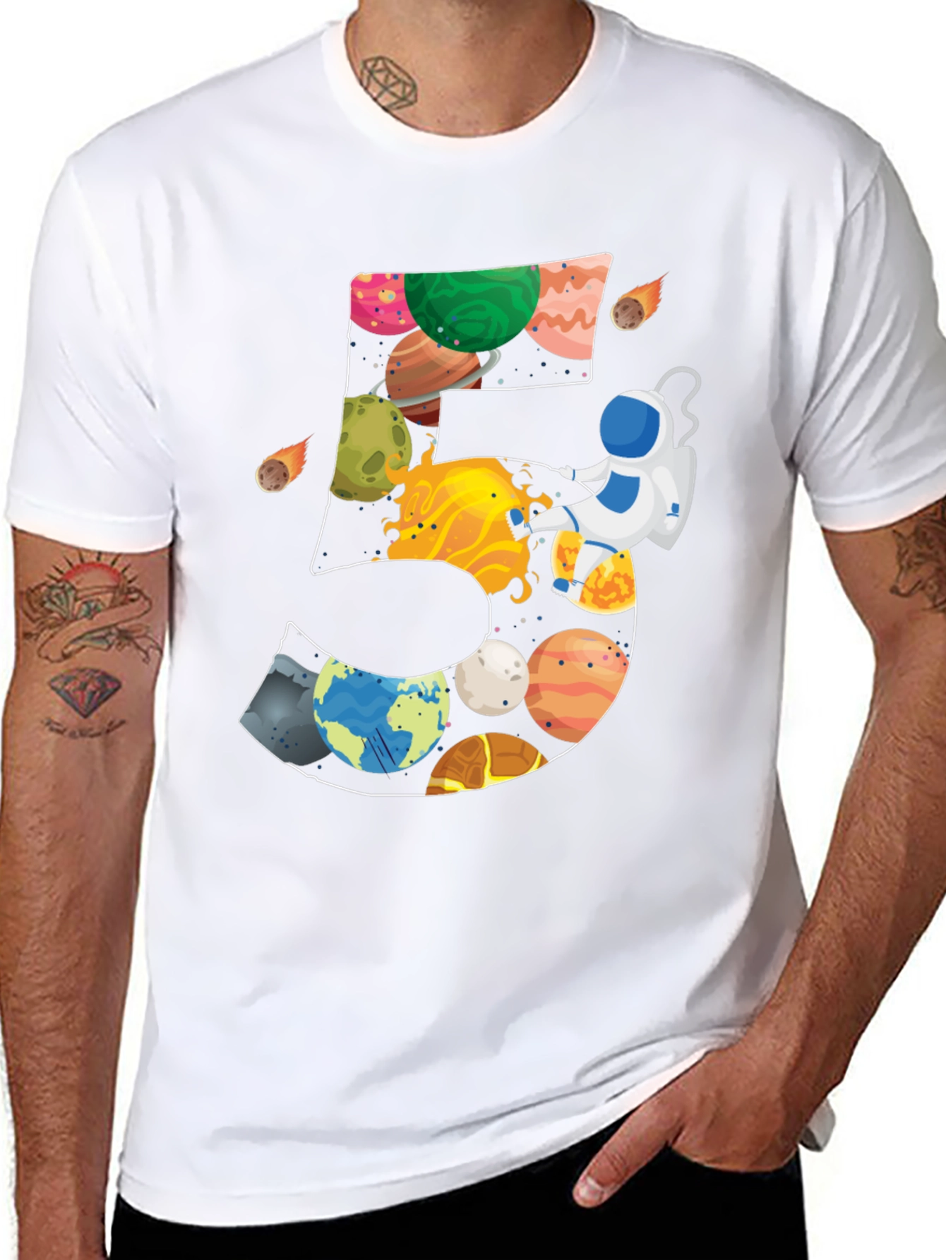 Space Themed Birthday T-Shirt