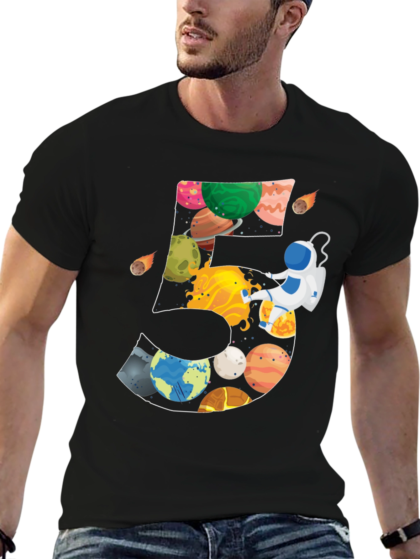 Space Themed Birthday T-Shirt