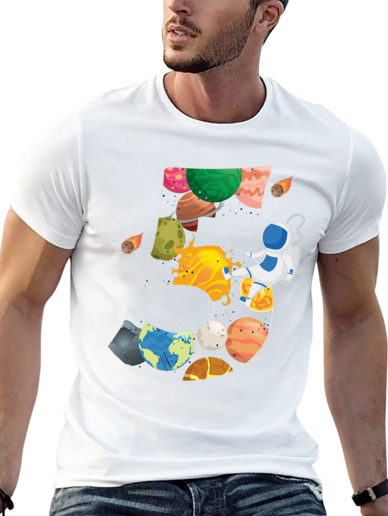 Space Themed Birthday T-Shirt