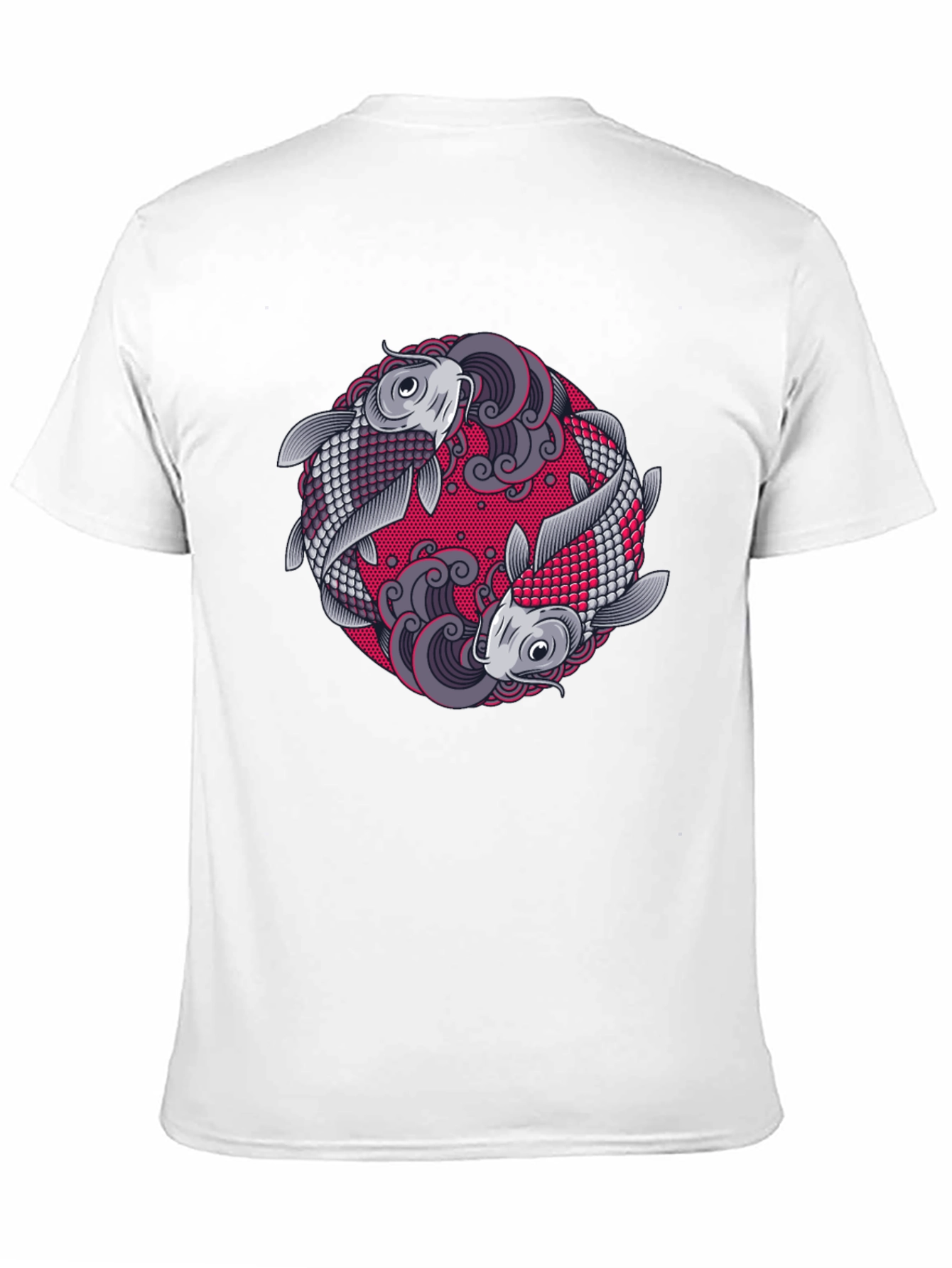 Yin Yang Koi Fish Graphic T-Shirt