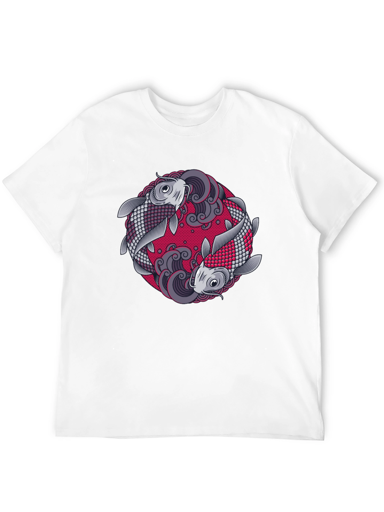 Yin Yang Koi Fish Graphic T-Shirt