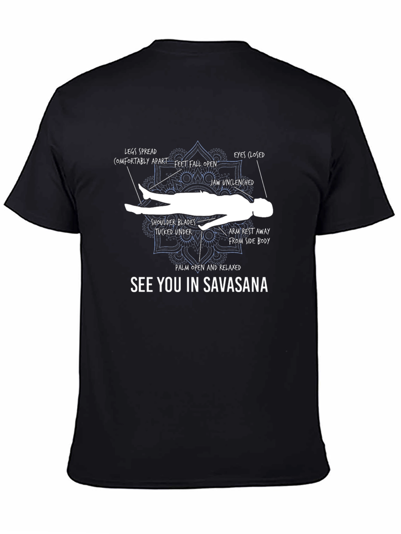 Savasana Pose T-Shirt: Yoga Relaxation Tee