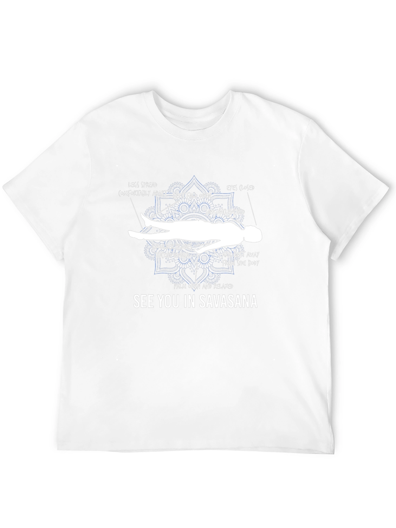 Savasana Pose T-Shirt: Yoga Relaxation Tee