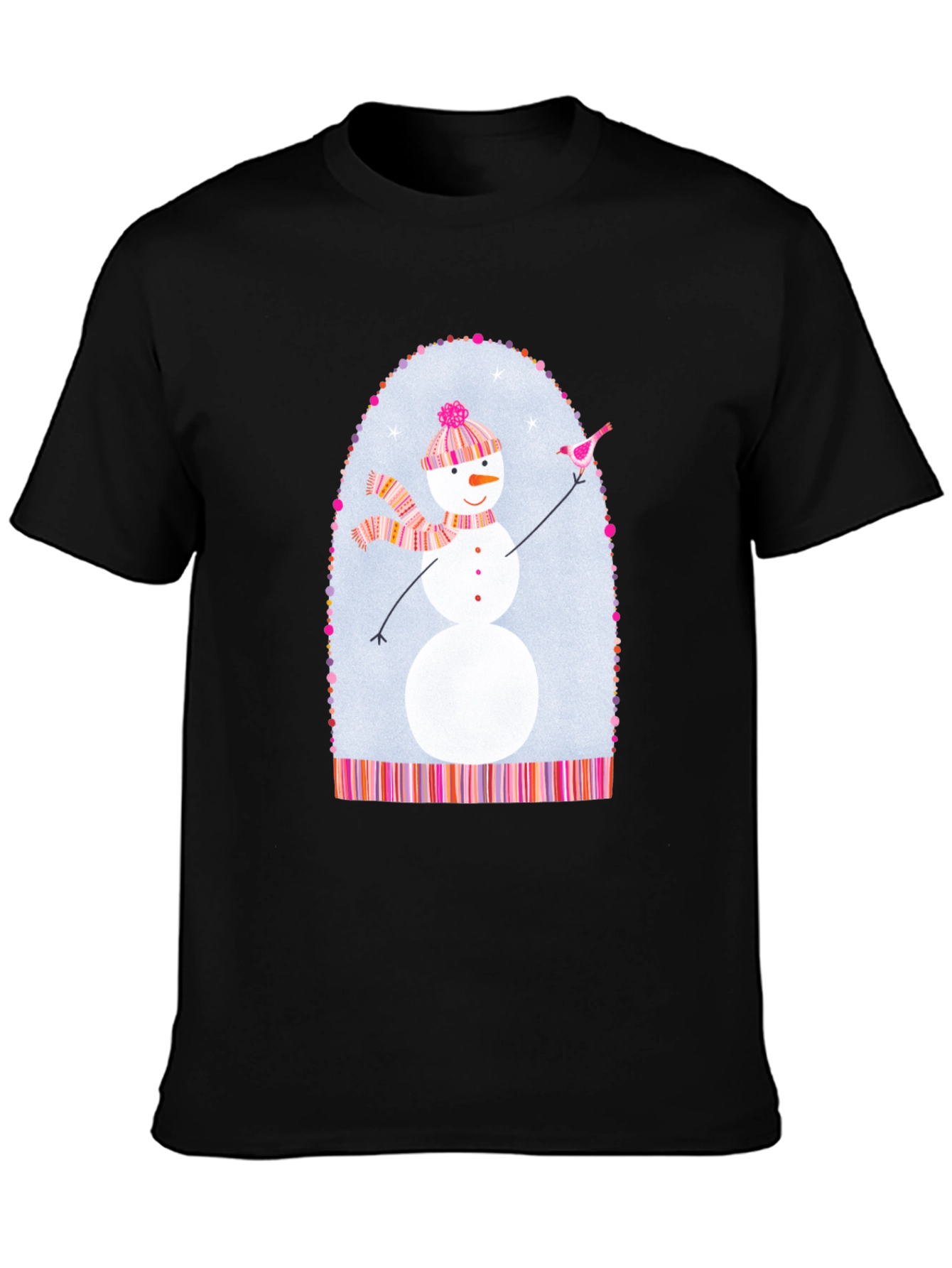 Snowman Graphic Tee - Festive Holiday Shirt