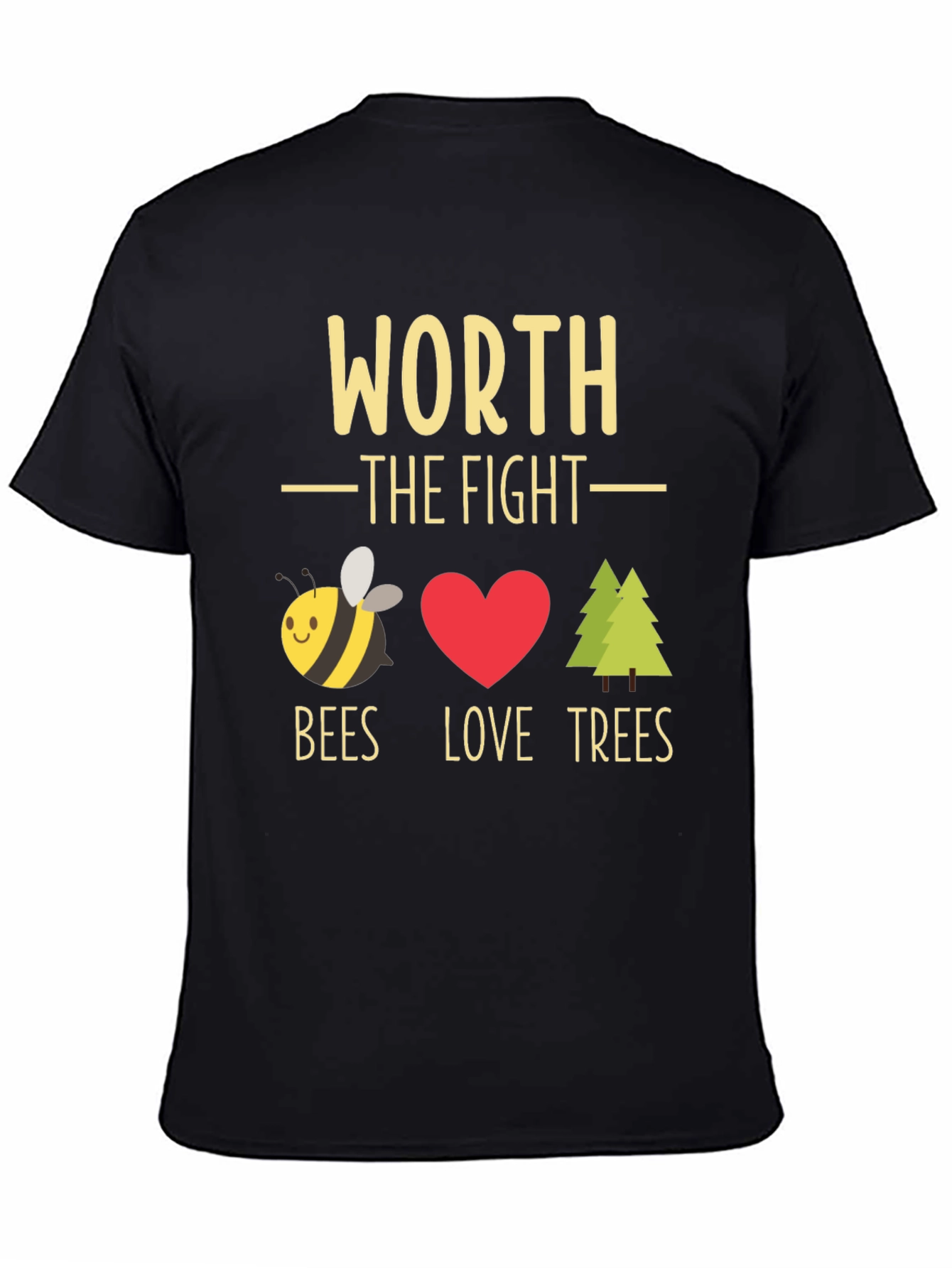 Worth the Fight Bees Love Trees Graphic Tee