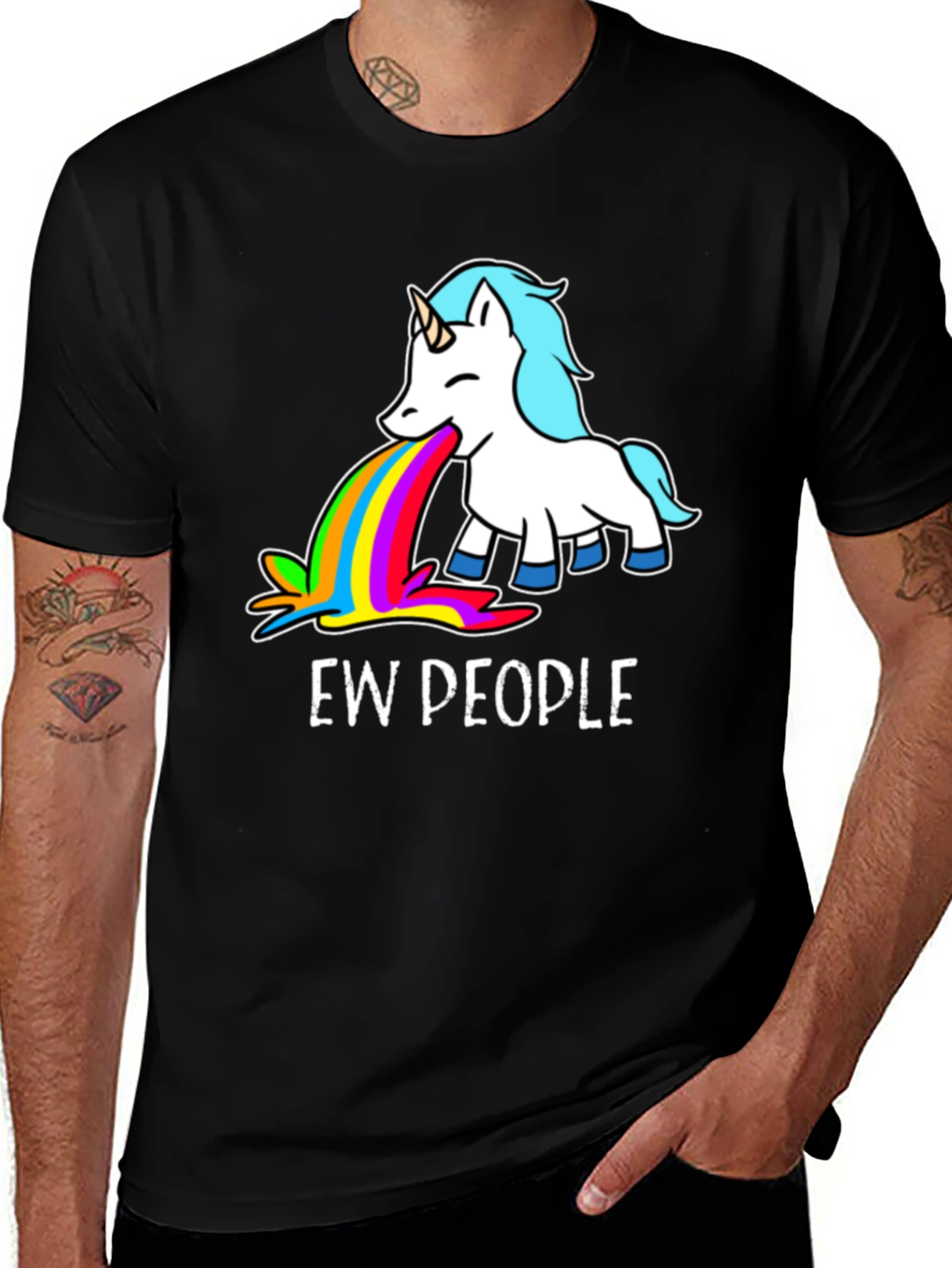 Ew People Unicorn Graphic Tee