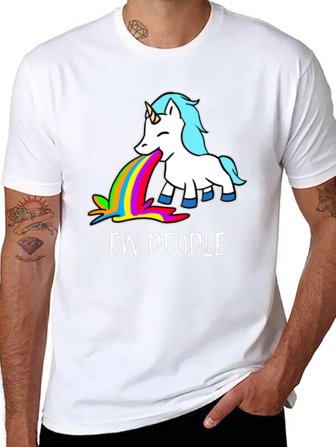 Ew People Unicorn Graphic Tee