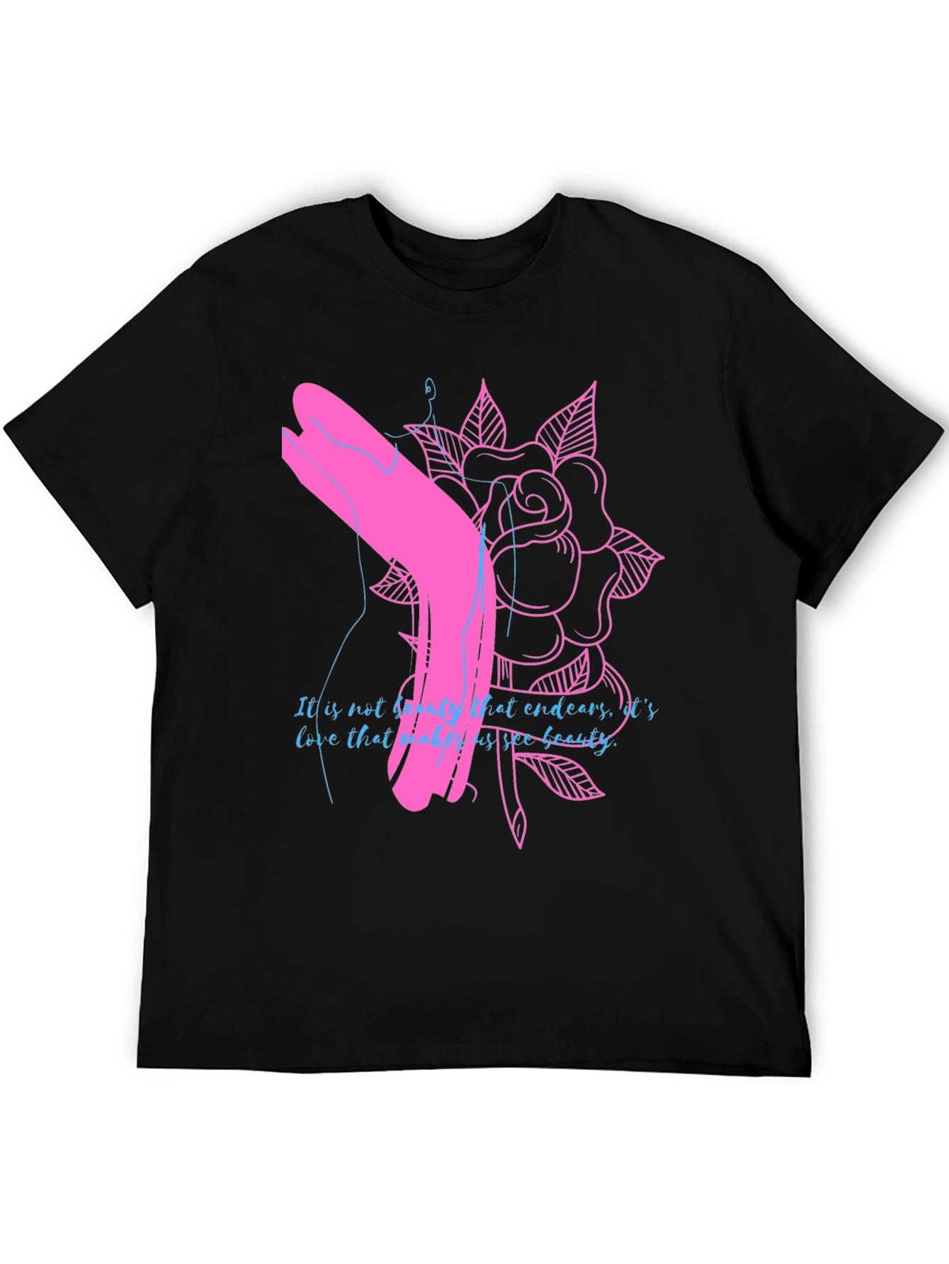 Rose Graphic Tee - Unique Design