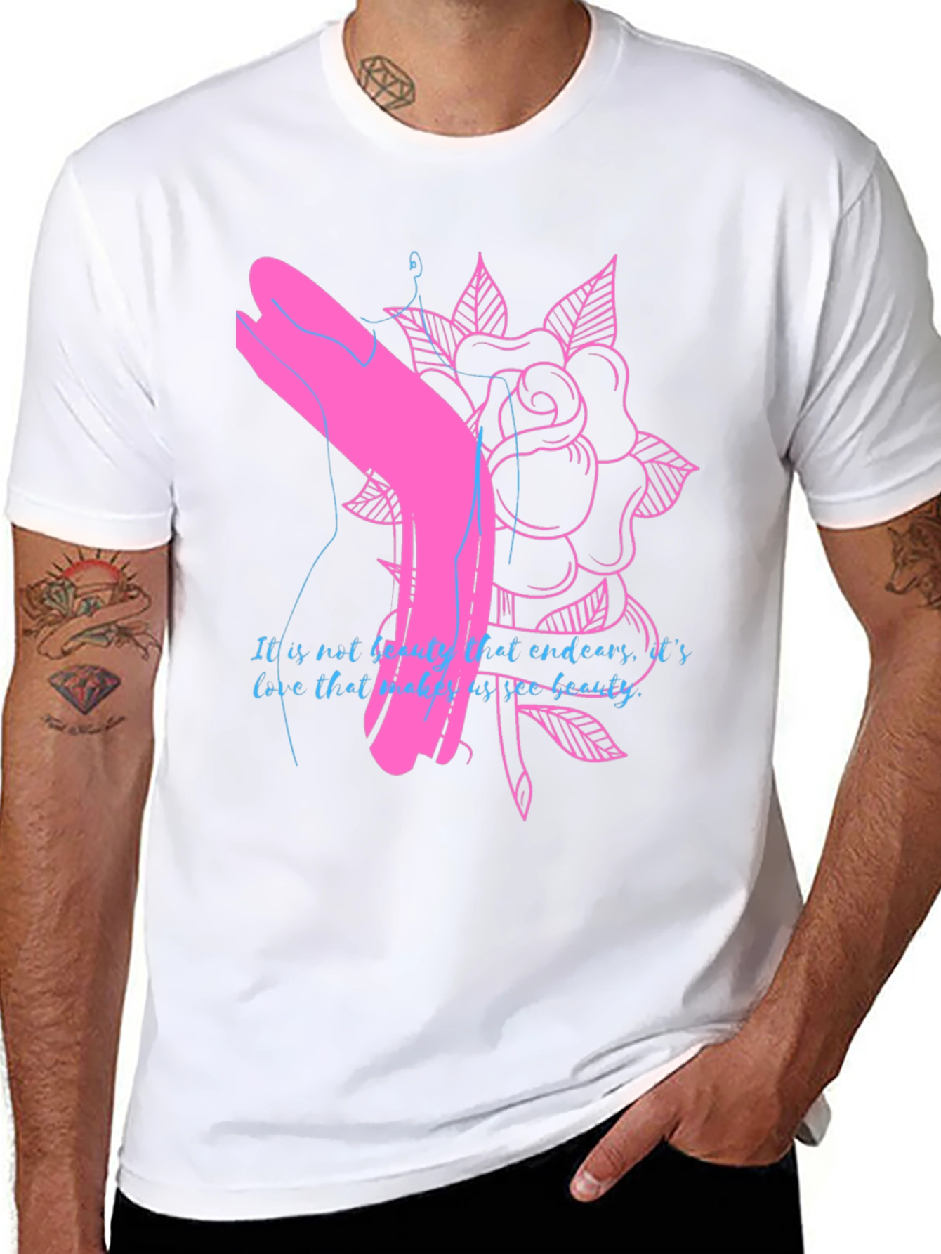 Rose Graphic Tee - Unique Design
