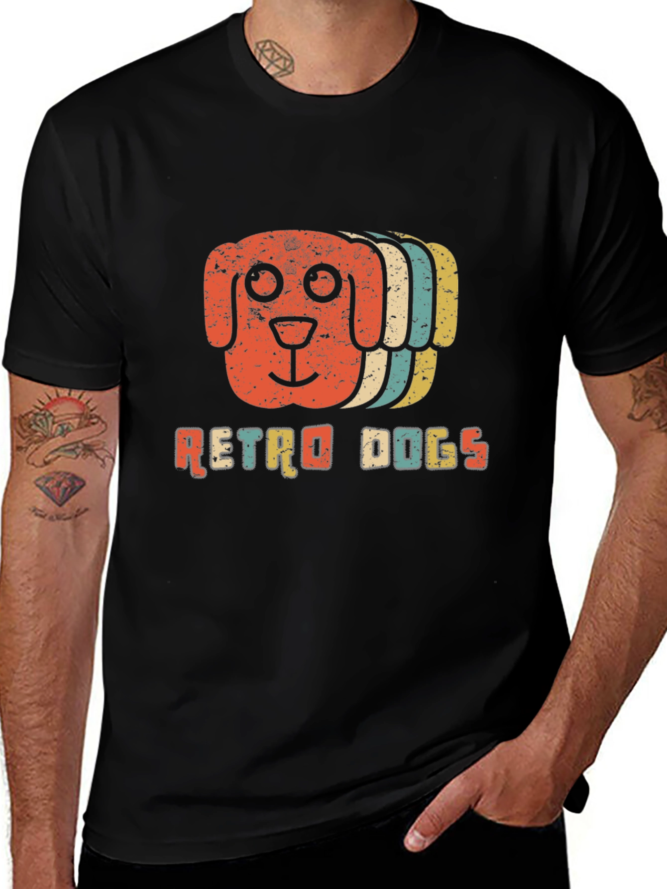 Retro Dogs Graphic Tee - Classic Style