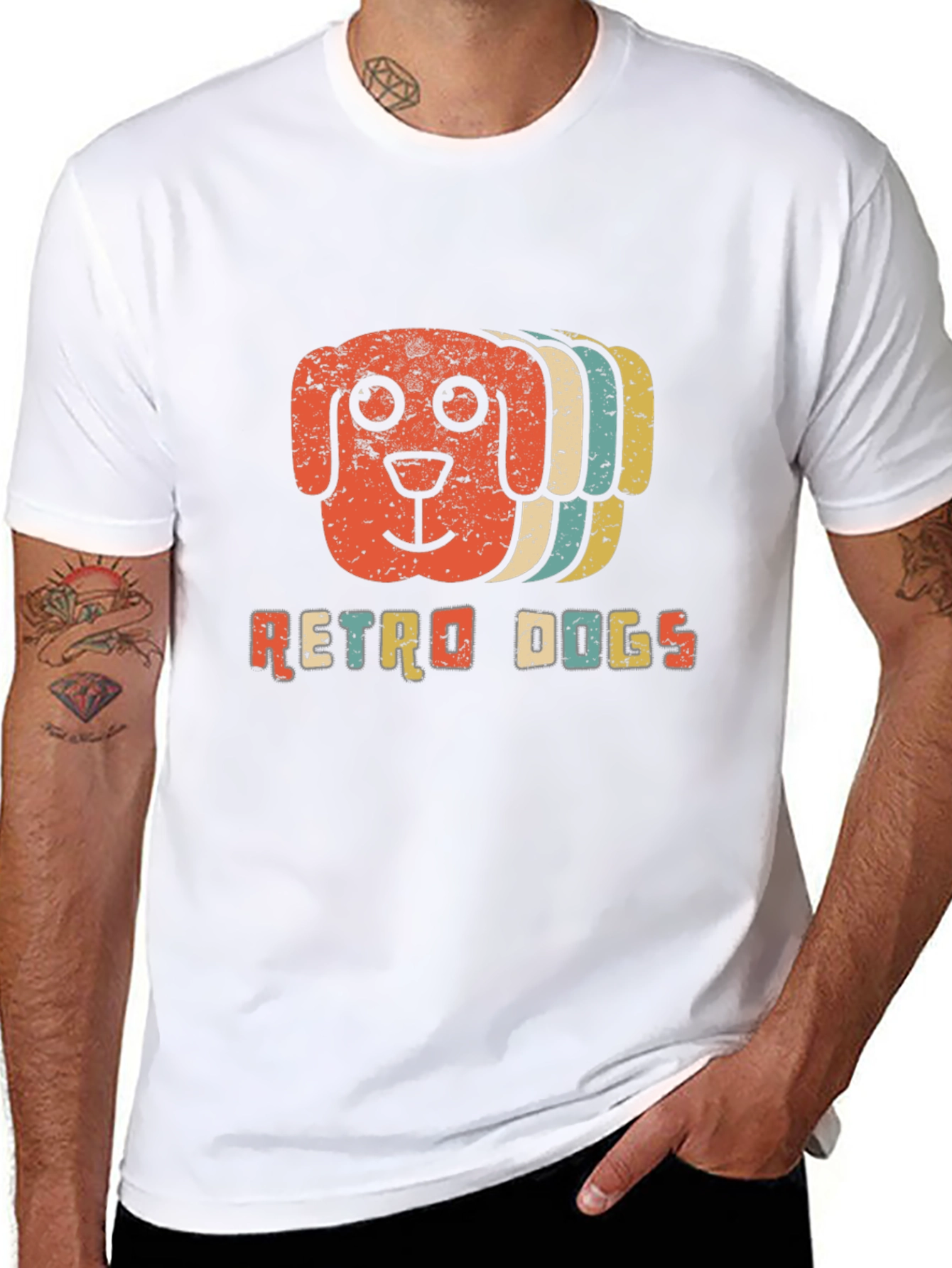 Retro Dogs Graphic Tee - Classic Style
