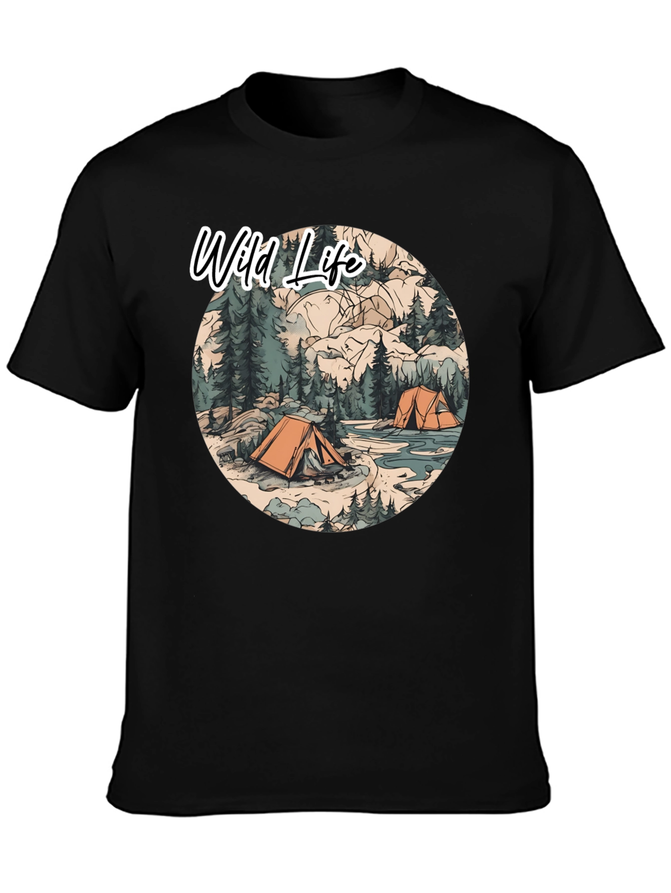 Wild Life Camping T-Shirt | Outdoor Adventure Tee