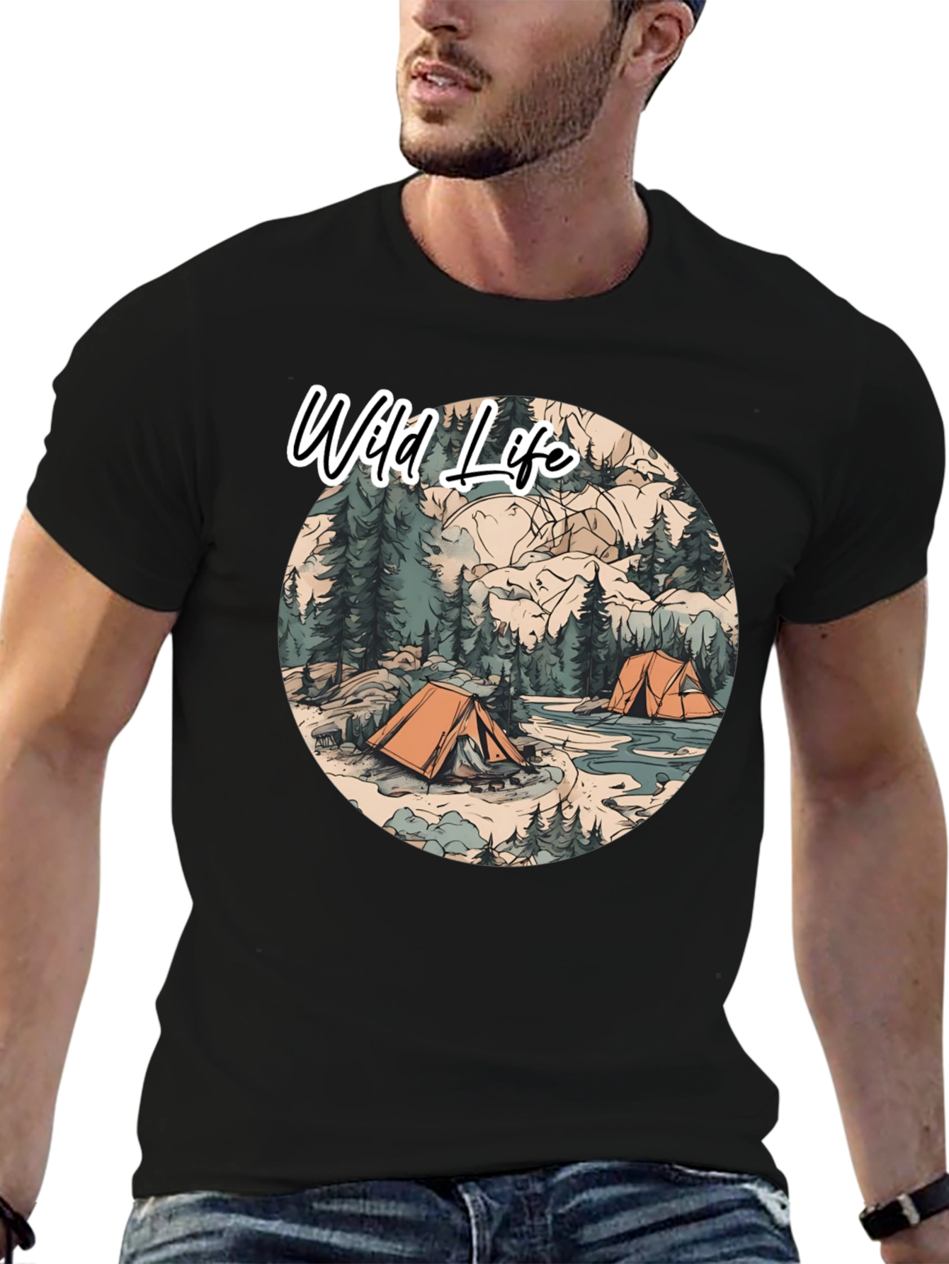 Wild Life Camping T-Shirt | Outdoor Adventure Tee