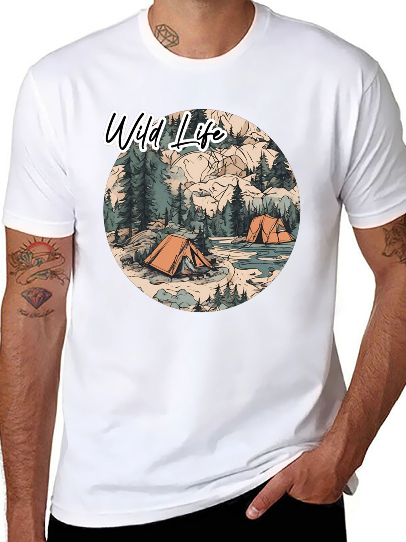 Wild Life Camping T-Shirt | Outdoor Adventure Tee