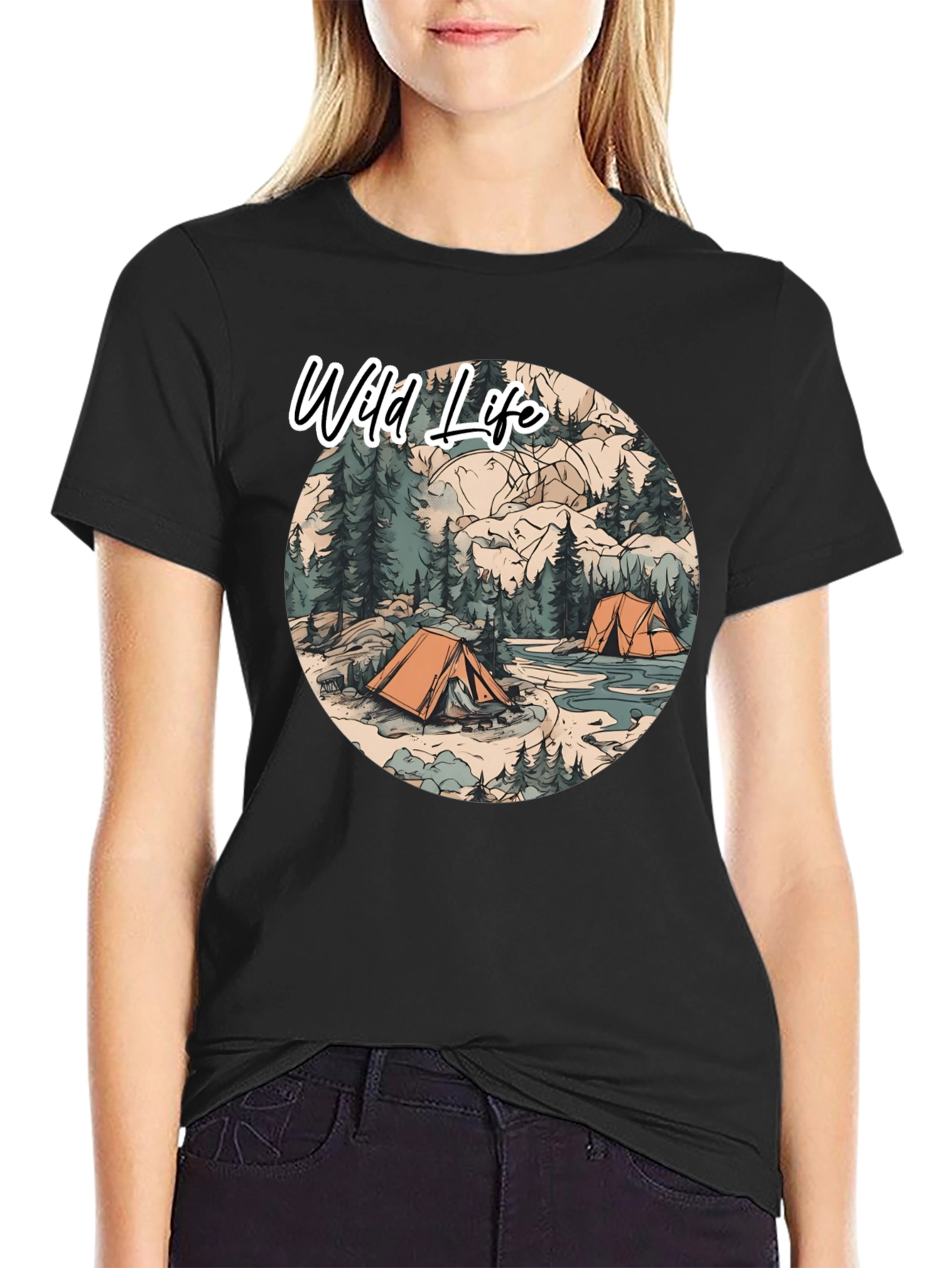 Wild Life Camping T-Shirt | Outdoor Adventure Tee