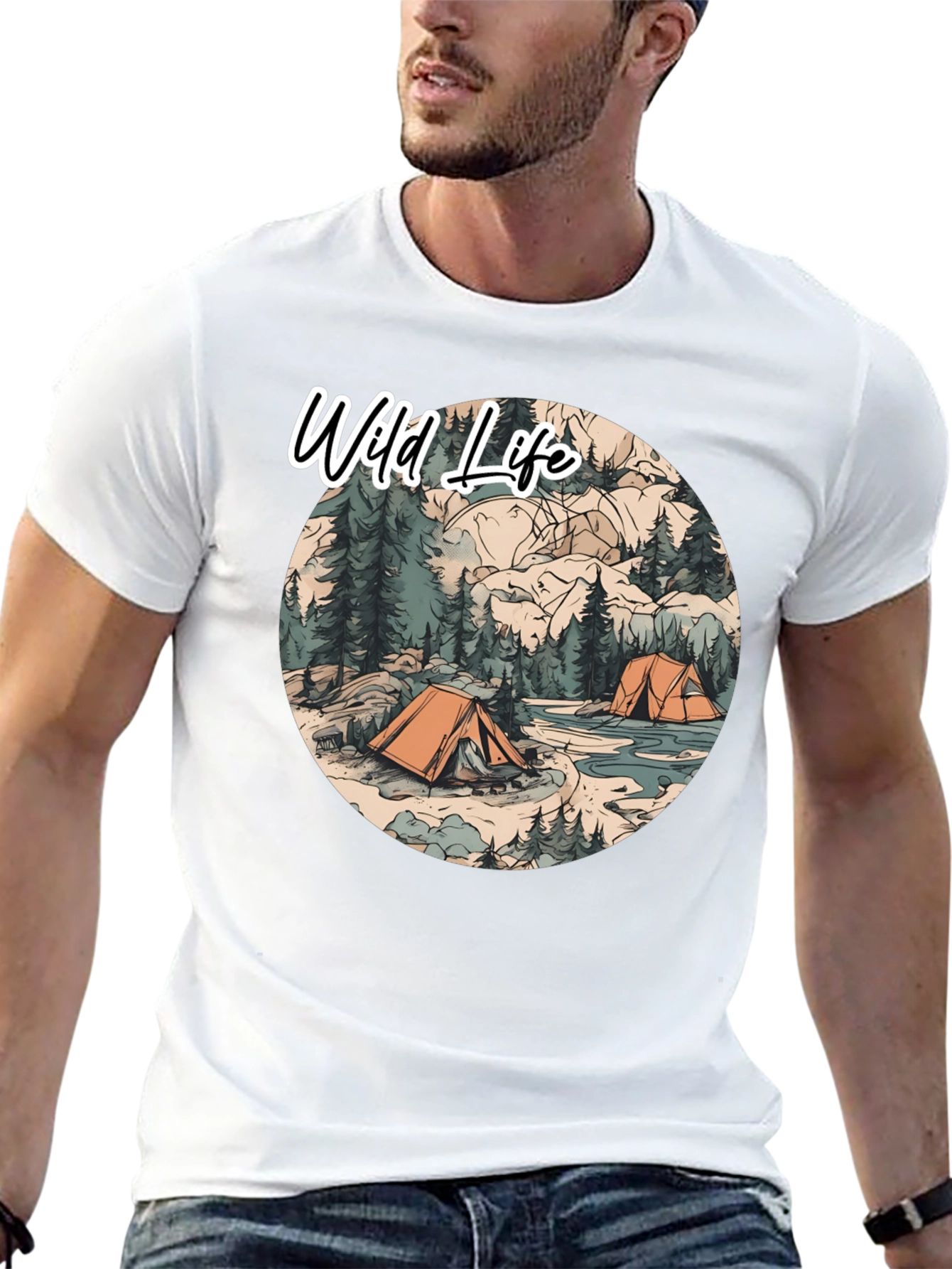 Wild Life Camping T-Shirt | Outdoor Adventure Tee