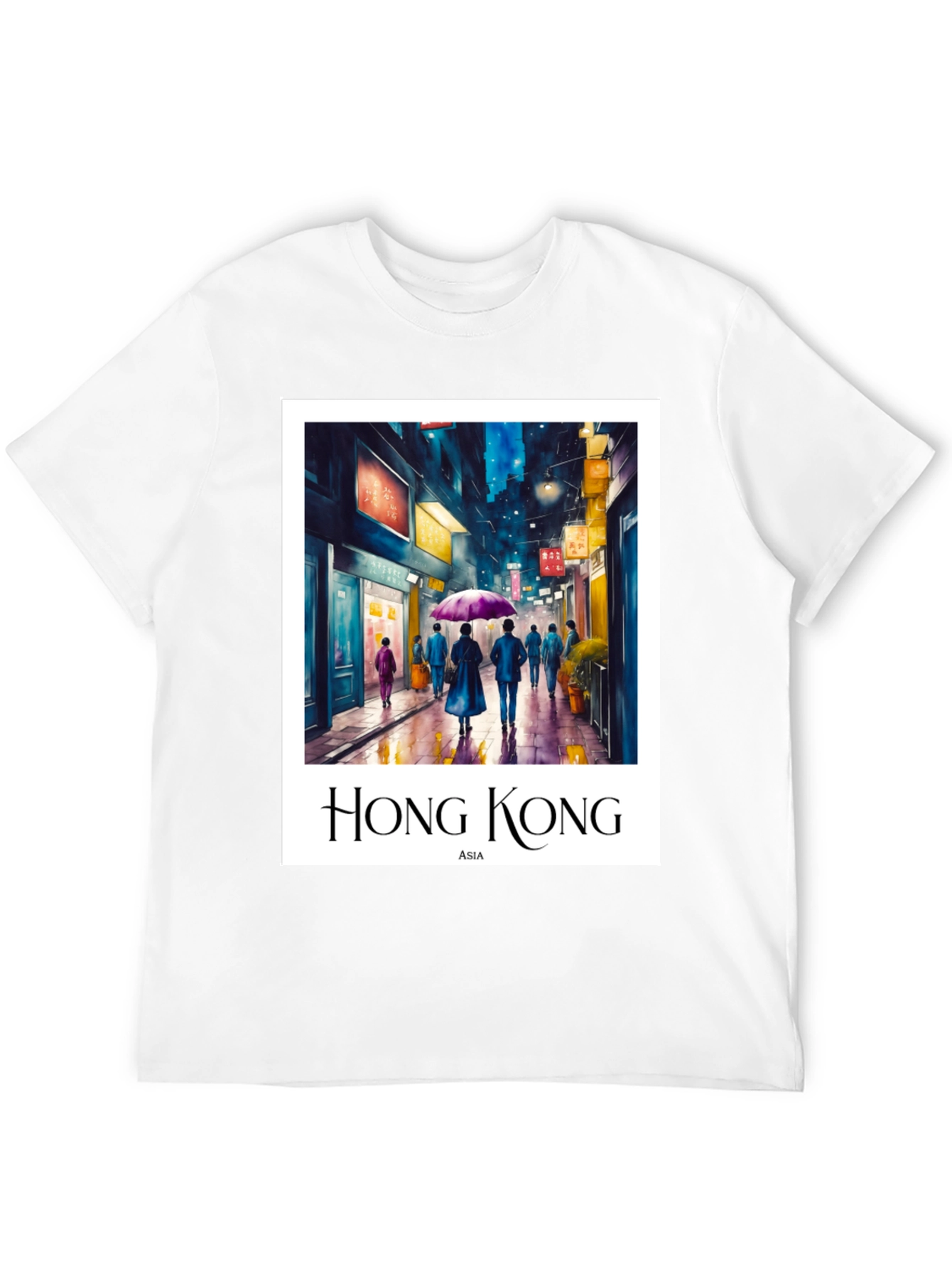 Hong Kong Asia Tee - Cityscape Design