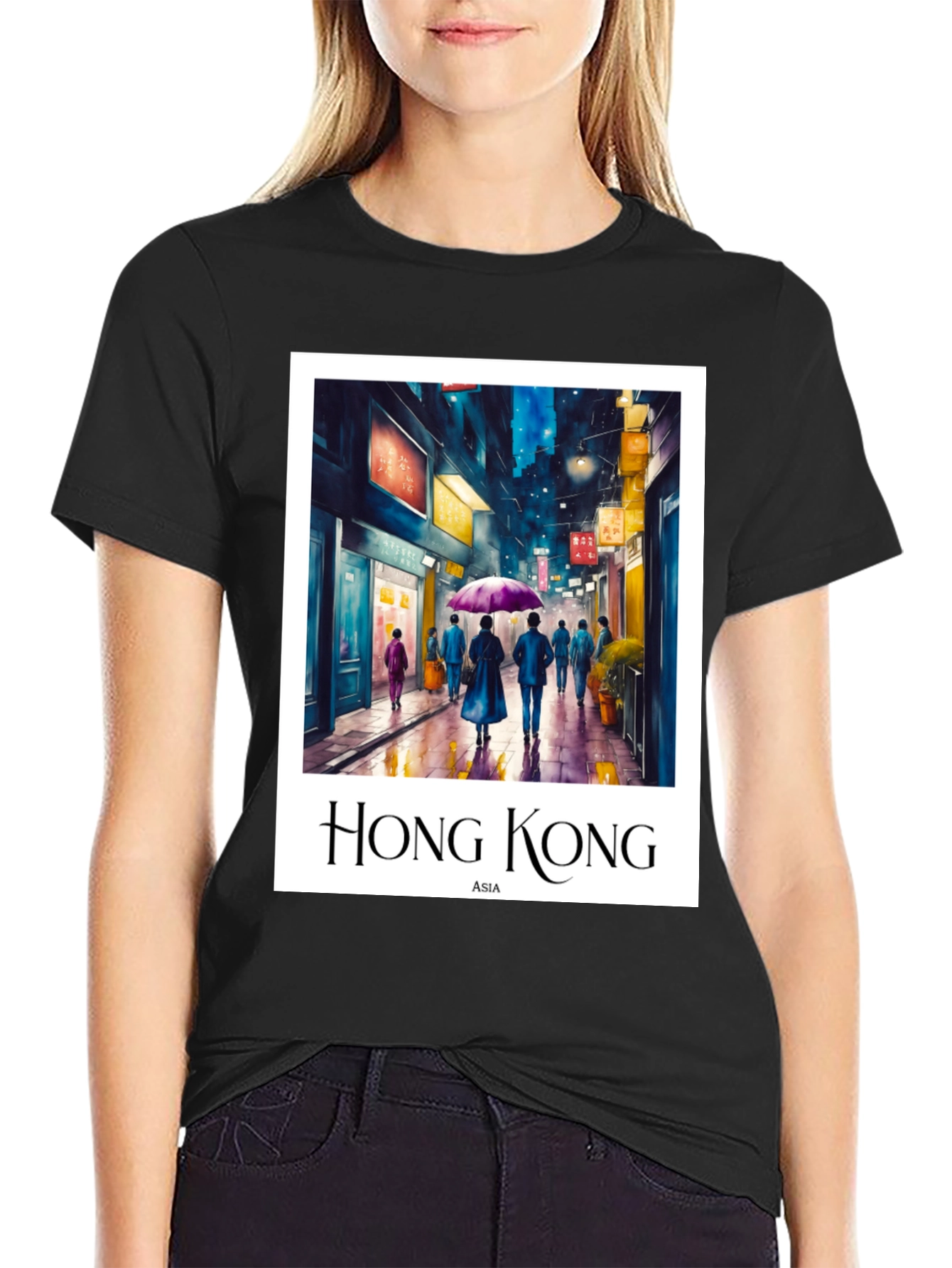 Hong Kong Asia Tee - Cityscape Design