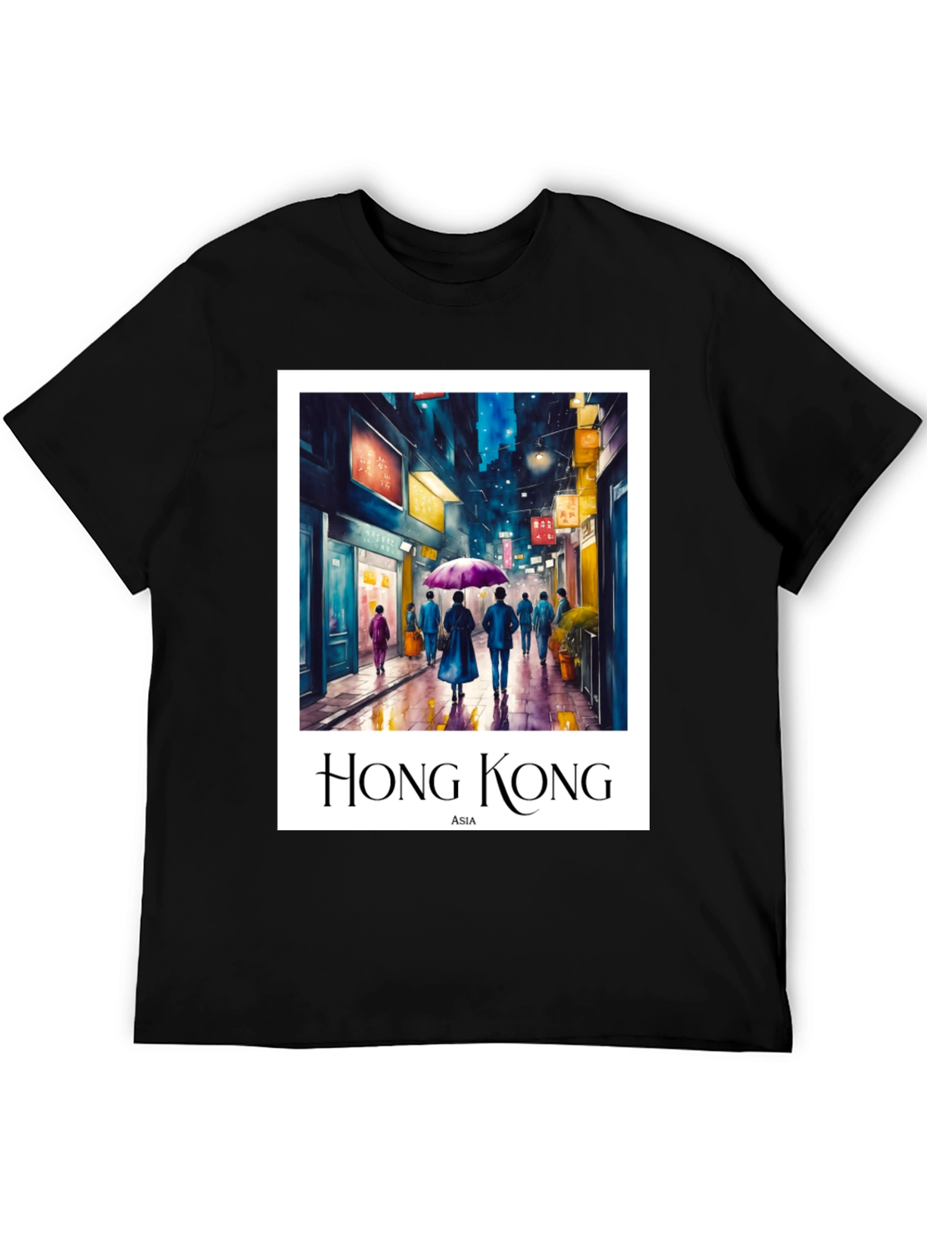 Hong Kong Asia Tee - Cityscape Design