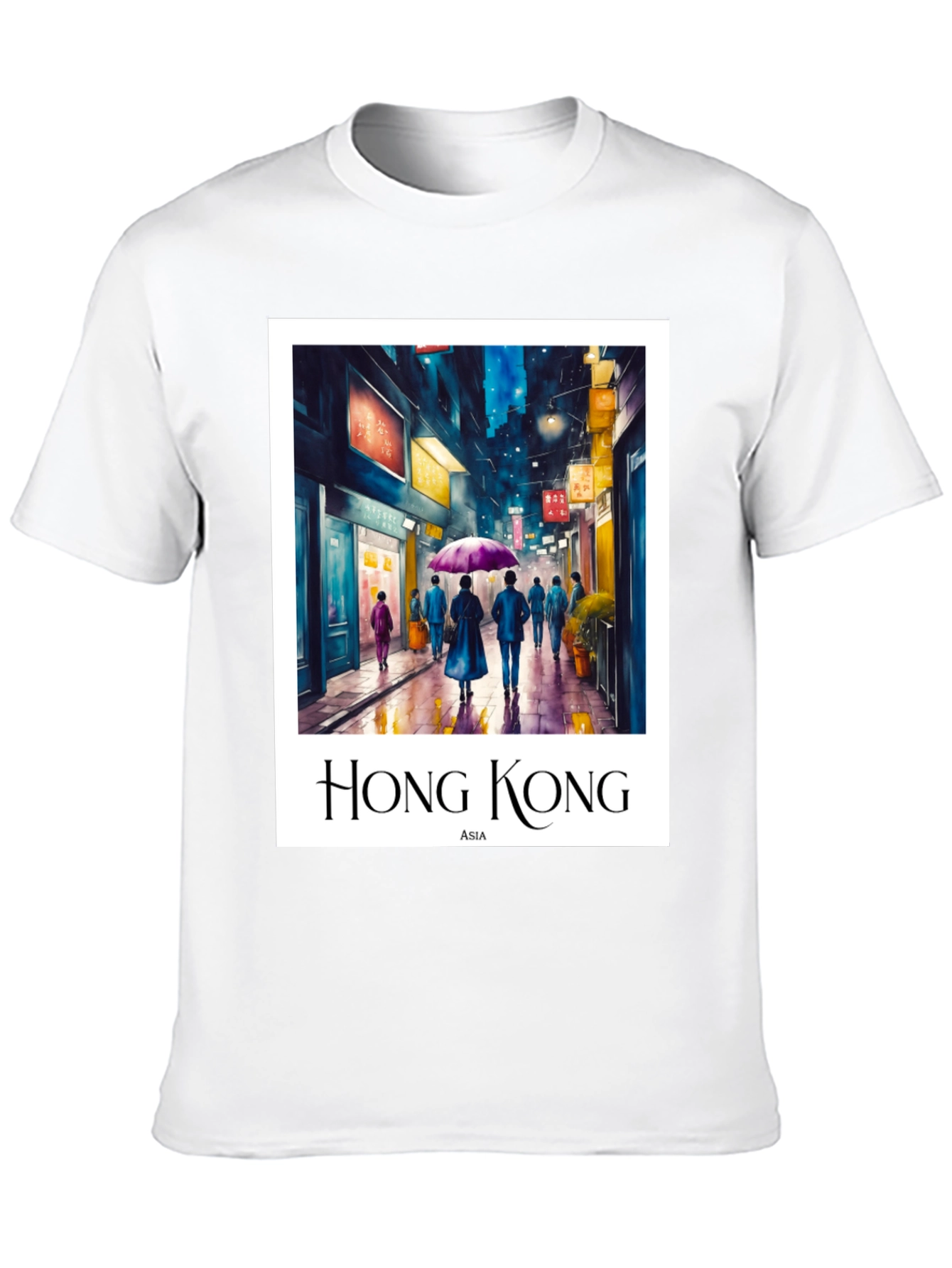 Hong Kong Asia Tee - Cityscape Design