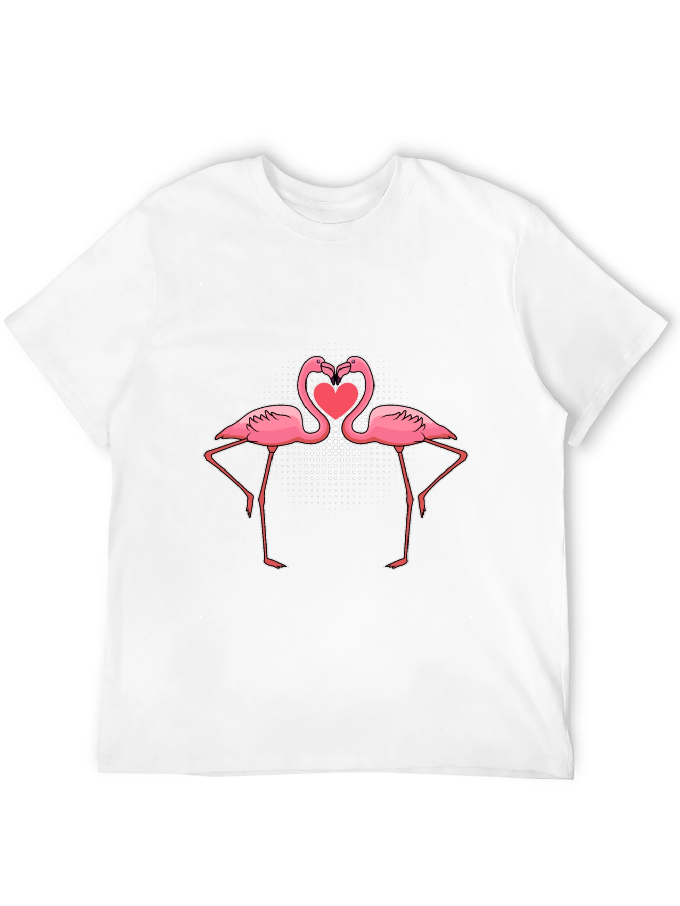 Flamingo Heart T-Shirt - Love Birds Tee