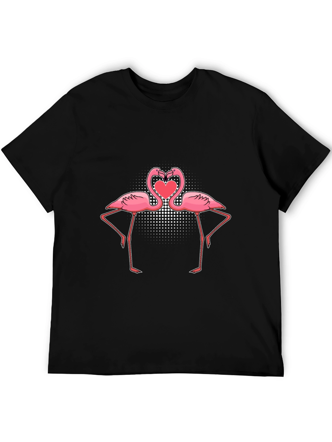 Flamingo Heart T-Shirt - Love Birds Tee