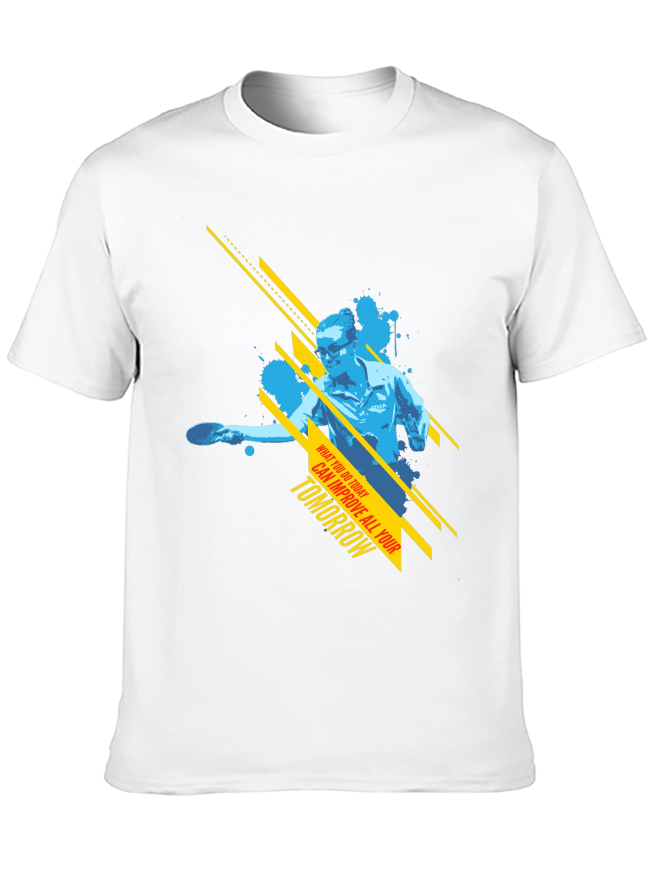 Table Tennis Graphic Tee - Improve Tomorrow T-Shirt