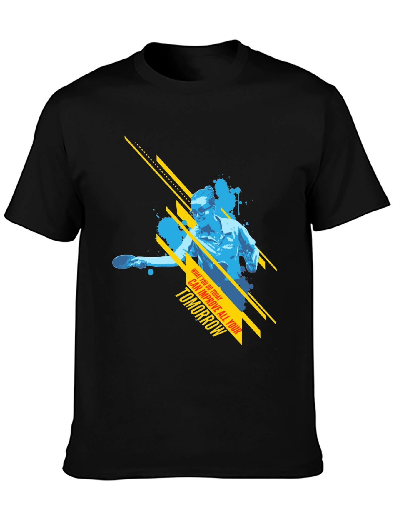 Table Tennis Graphic Tee - Improve Tomorrow T-Shirt
