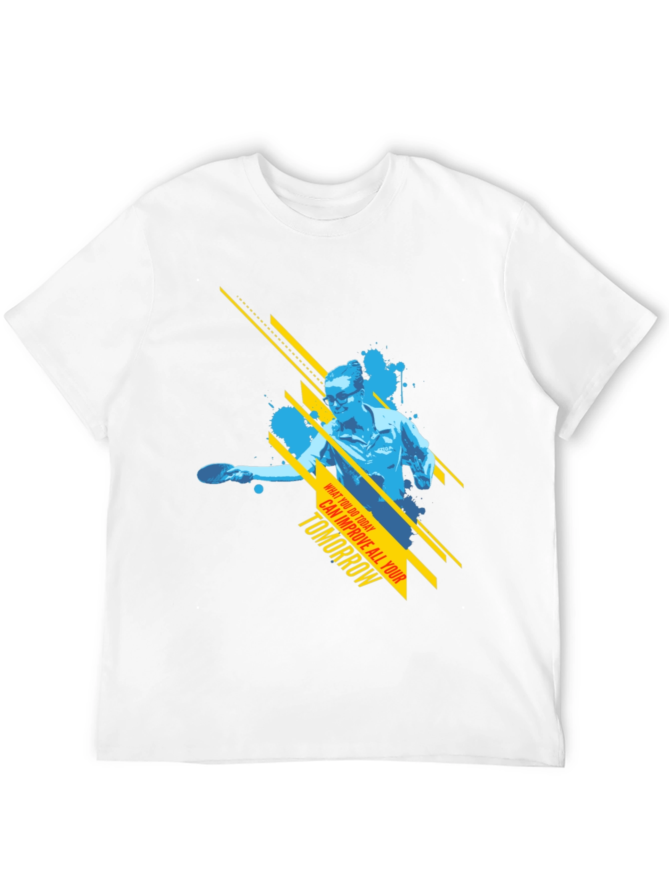 Table Tennis Graphic Tee - Improve Tomorrow T-Shirt